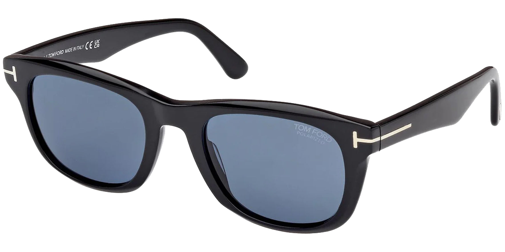 Tom Ford Kendel Polarized Shiny Black Soft Square - Eyedictive