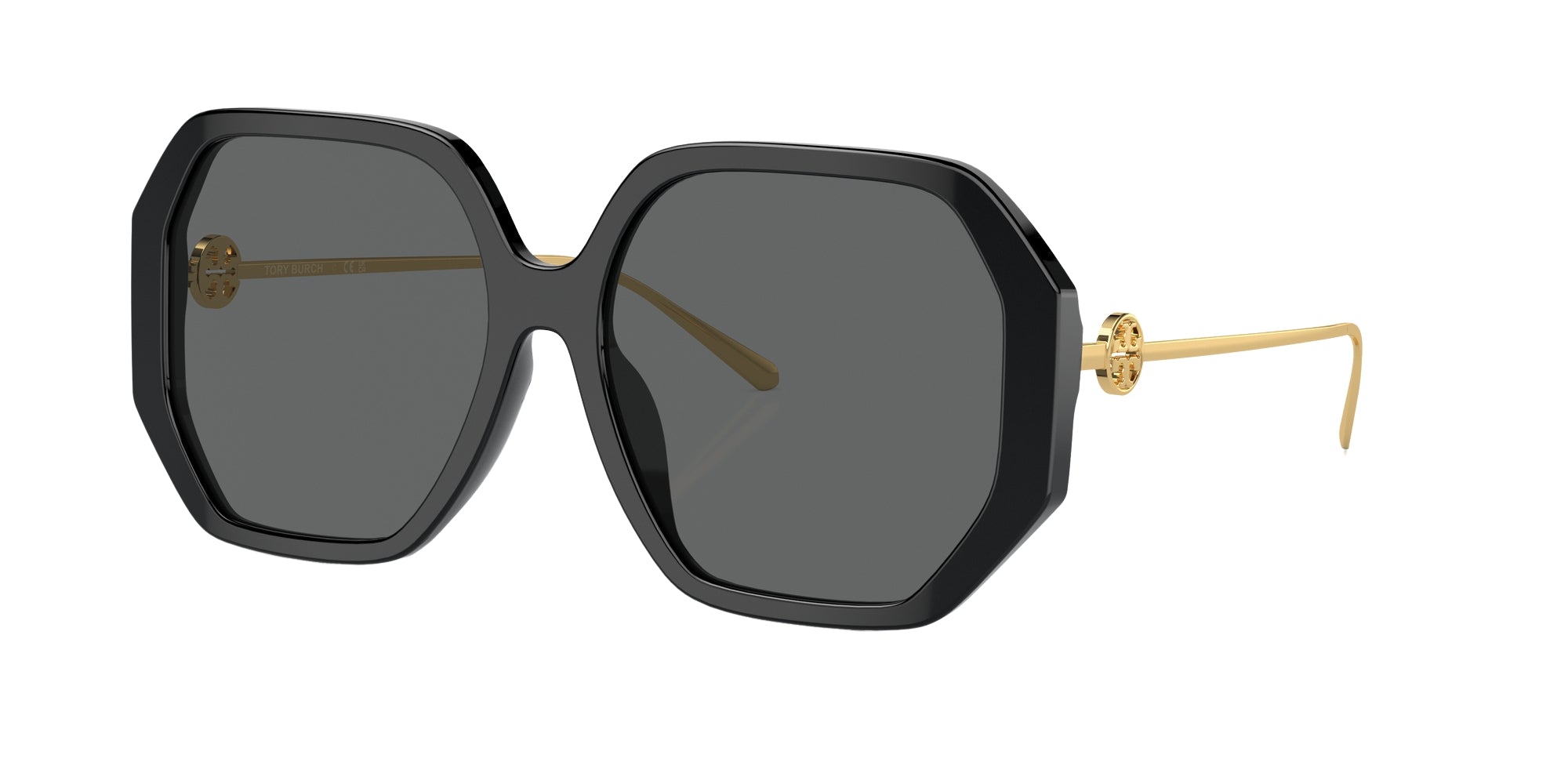 Tory Burch Black Oversized Geometric - Eyedictive