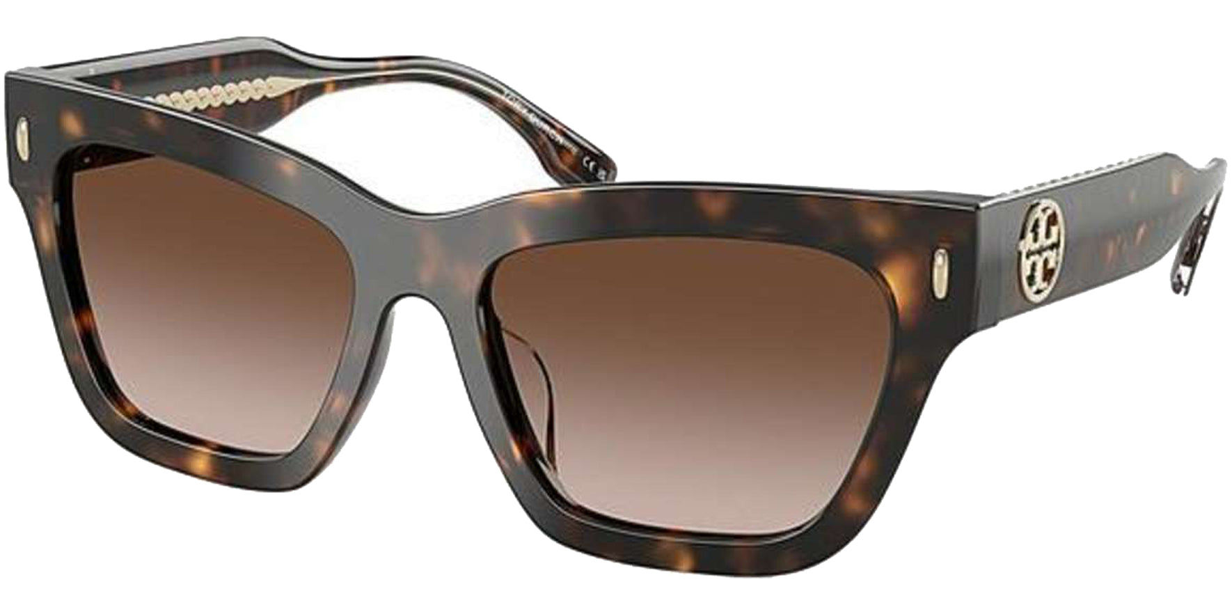 Tory Burch Miller Dark Tortoise Cat-Eye w/ Gradient Lens - Eyedictive