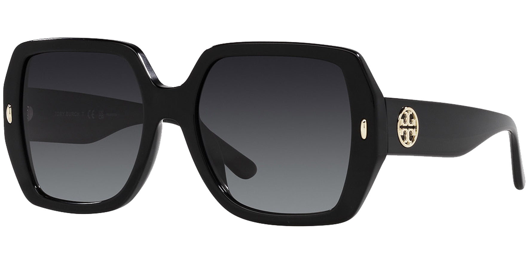 Tory Burch Polarized Black Square Butterfly - Eyedictive