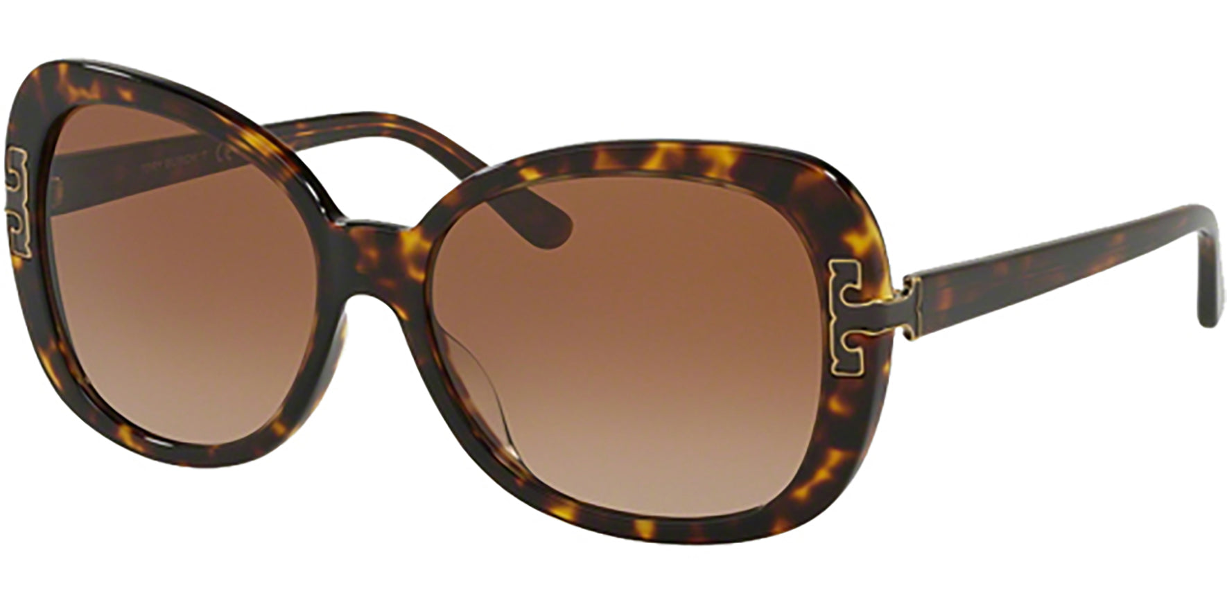 Tory Burch Dark Havana Rounded Butterfly - Eyedictive
