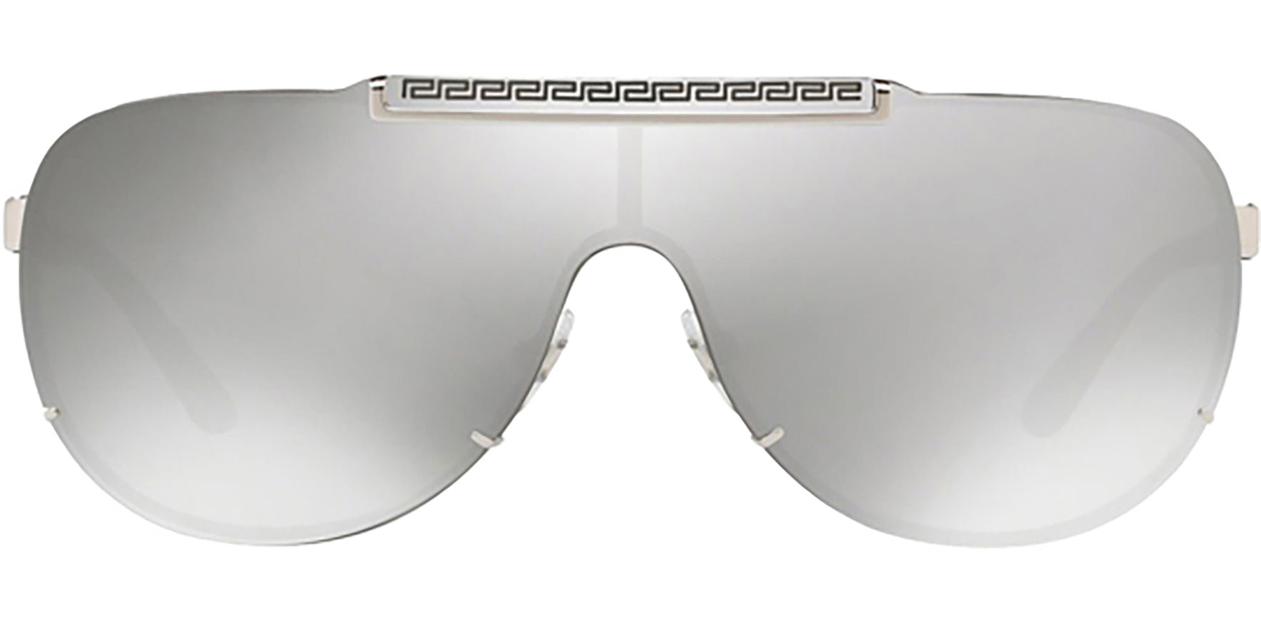 Versace Men's Silver/Black Shield - Eyedictive