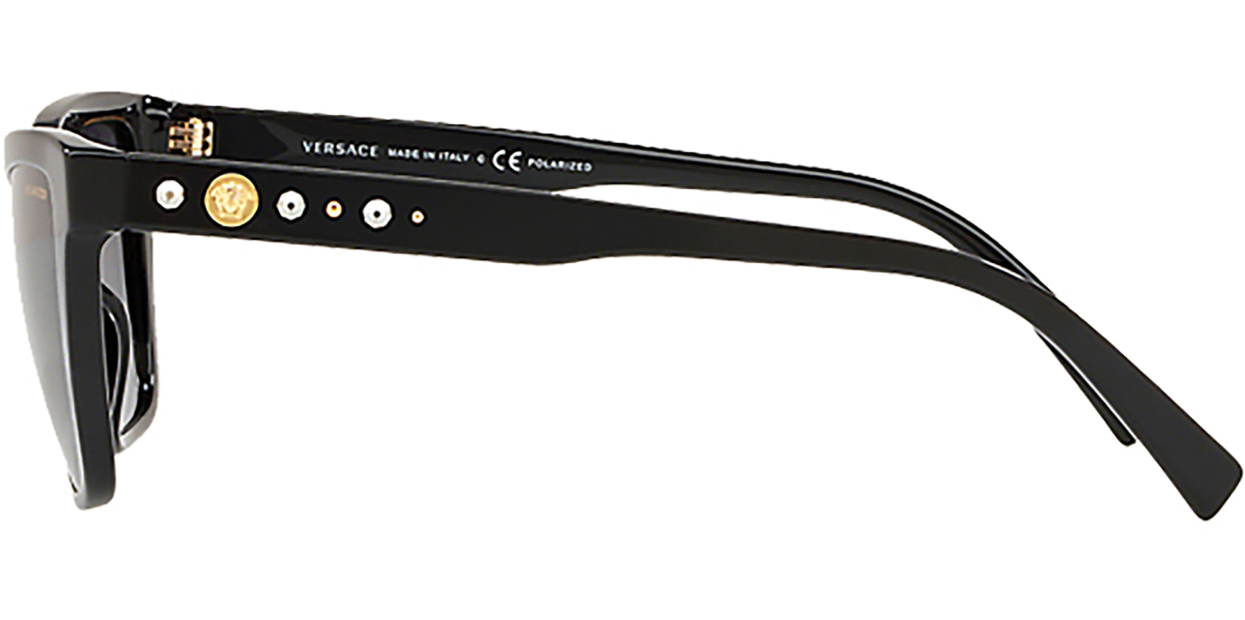 Versace Polarized Rectangle Cat Eye - Eyedictive