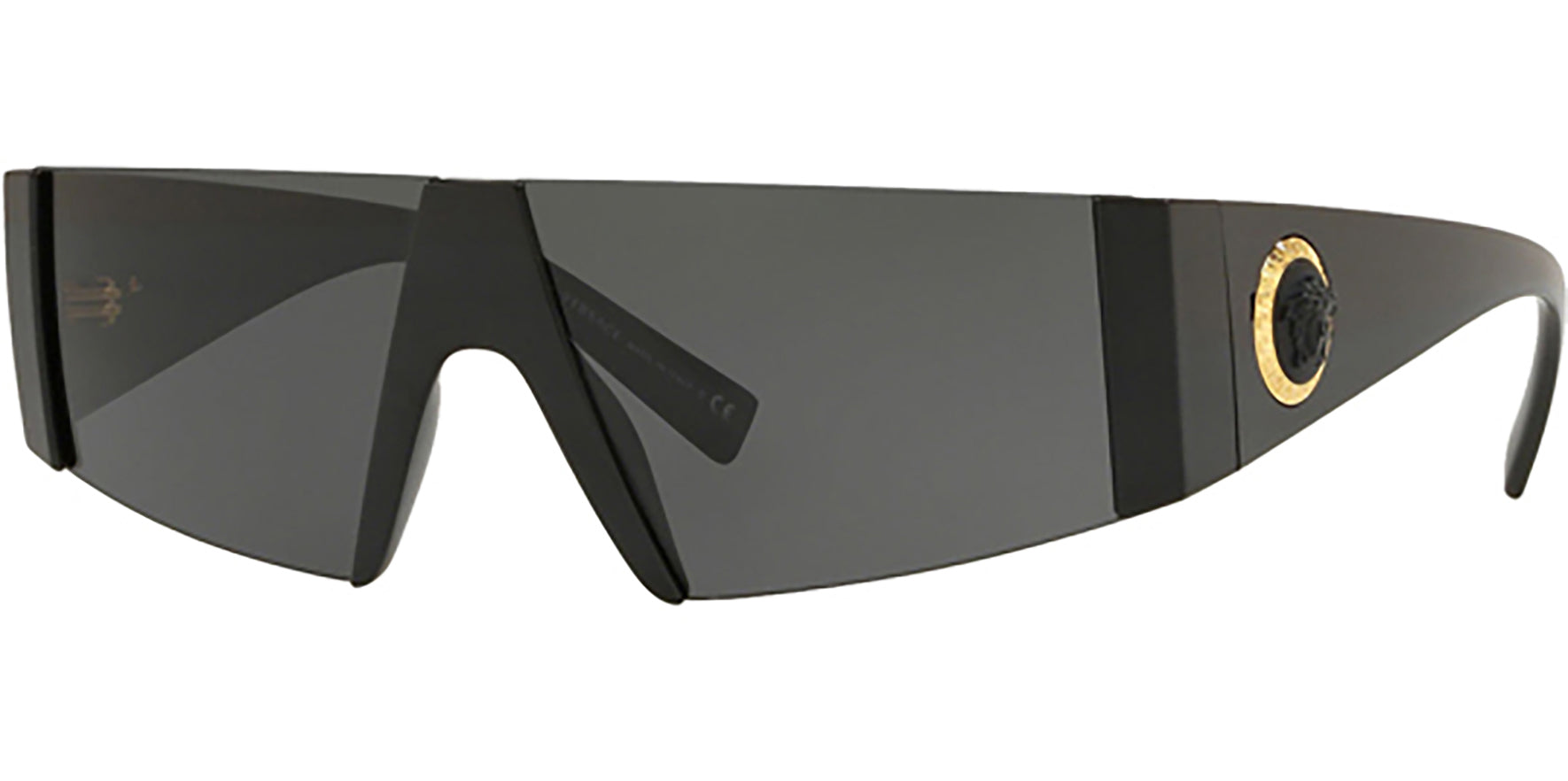 Versace Black Rimless Visor Shield - Eyedictive