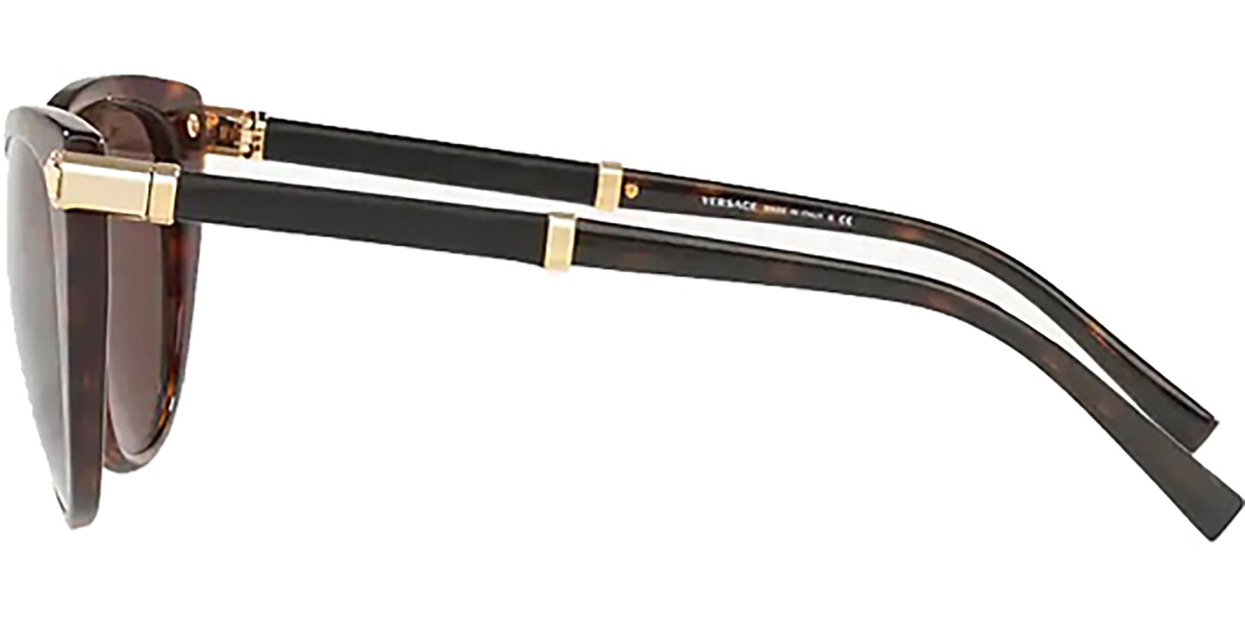 Versace Rounded Cat Eye w/ Leather Wrapped Temples - Eyedictive