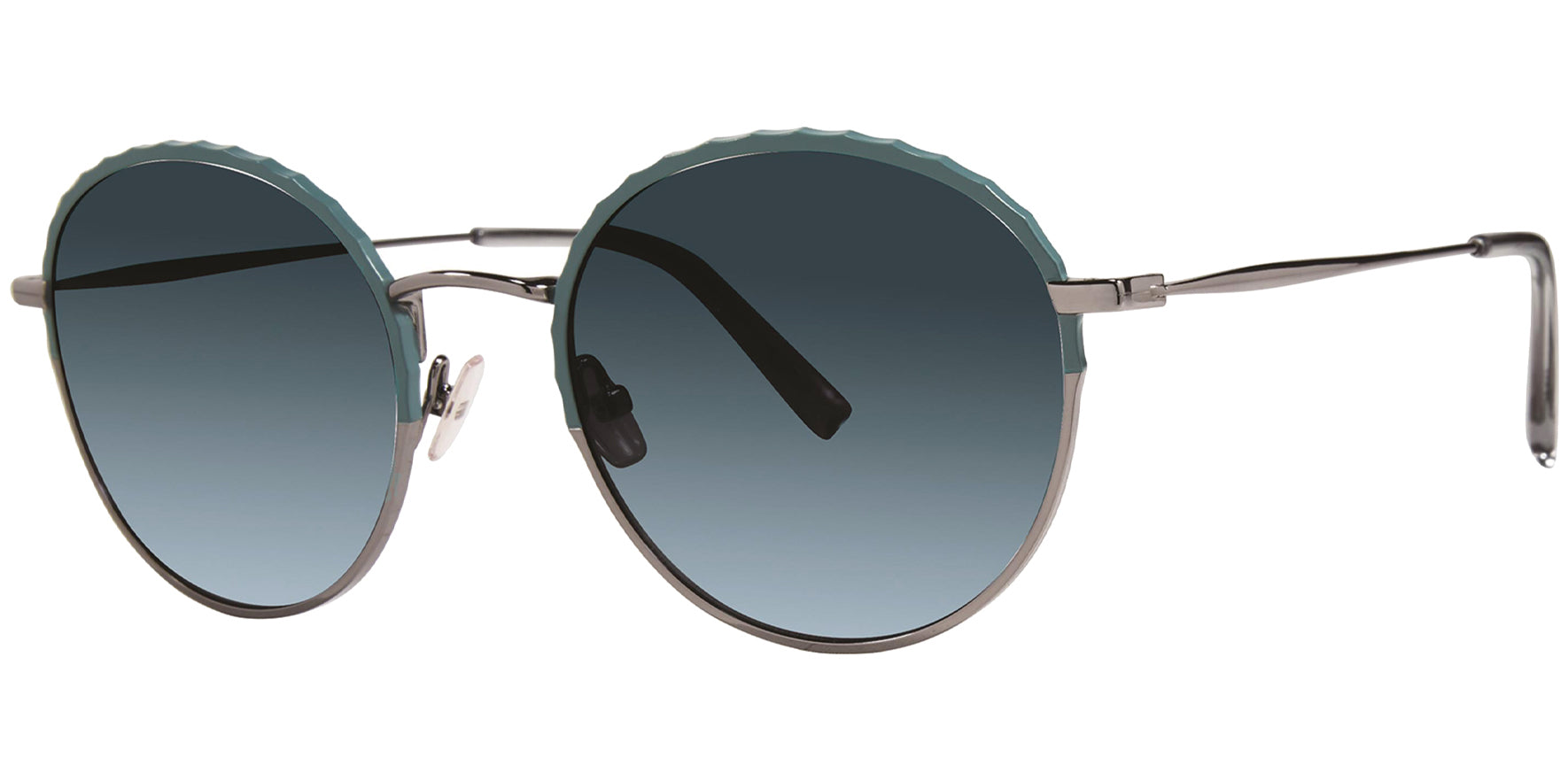 Vera Wang Teal Round Classic w/ Gradient Lens - Eyedictive