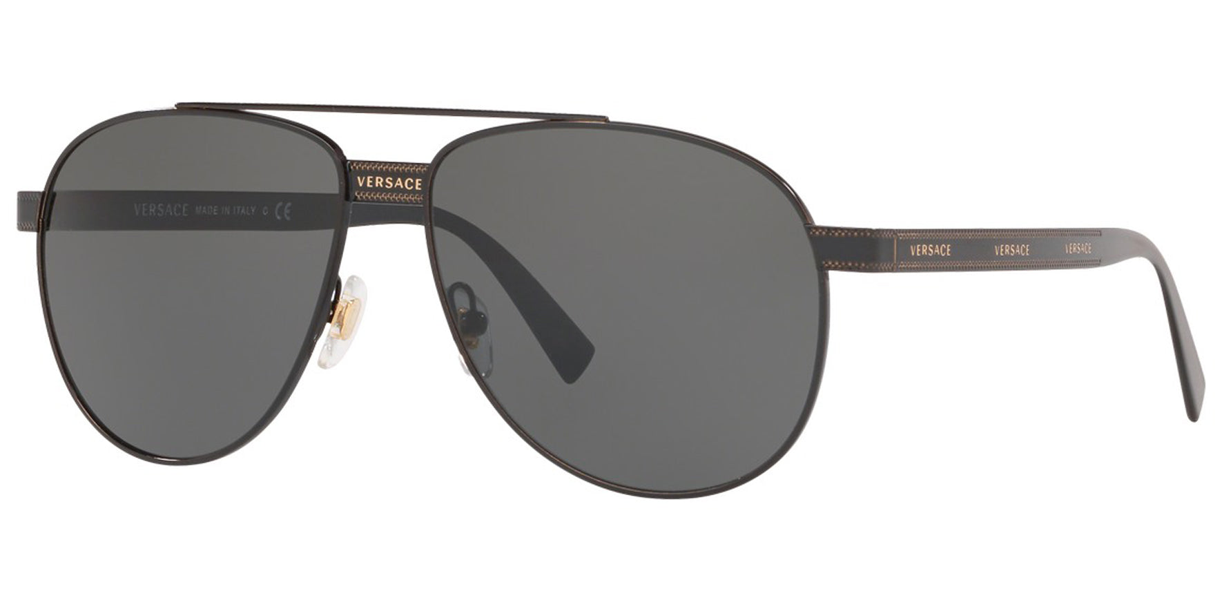 Versace Black Brow Bar Aviator - Eyedictive
