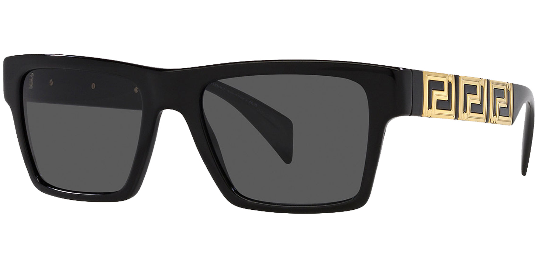 Versace Black Rectangle w/ Greca Temples - Eyedictive