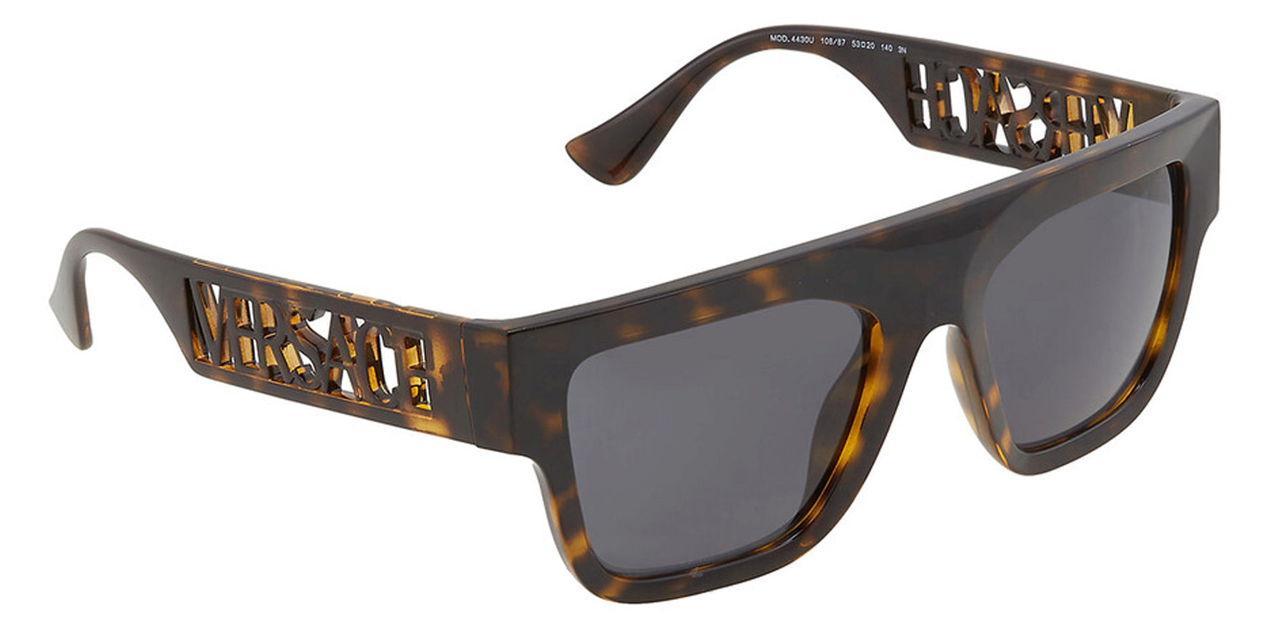 Versace Havana Flat-Top Browline - Eyedictive