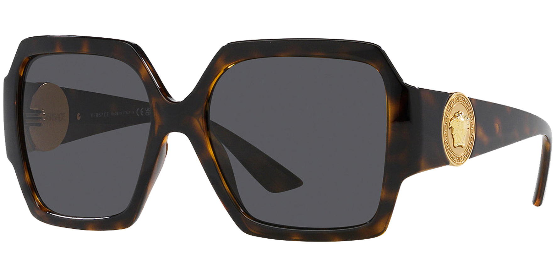 Versace Oversized Havana Square - Eyedictive