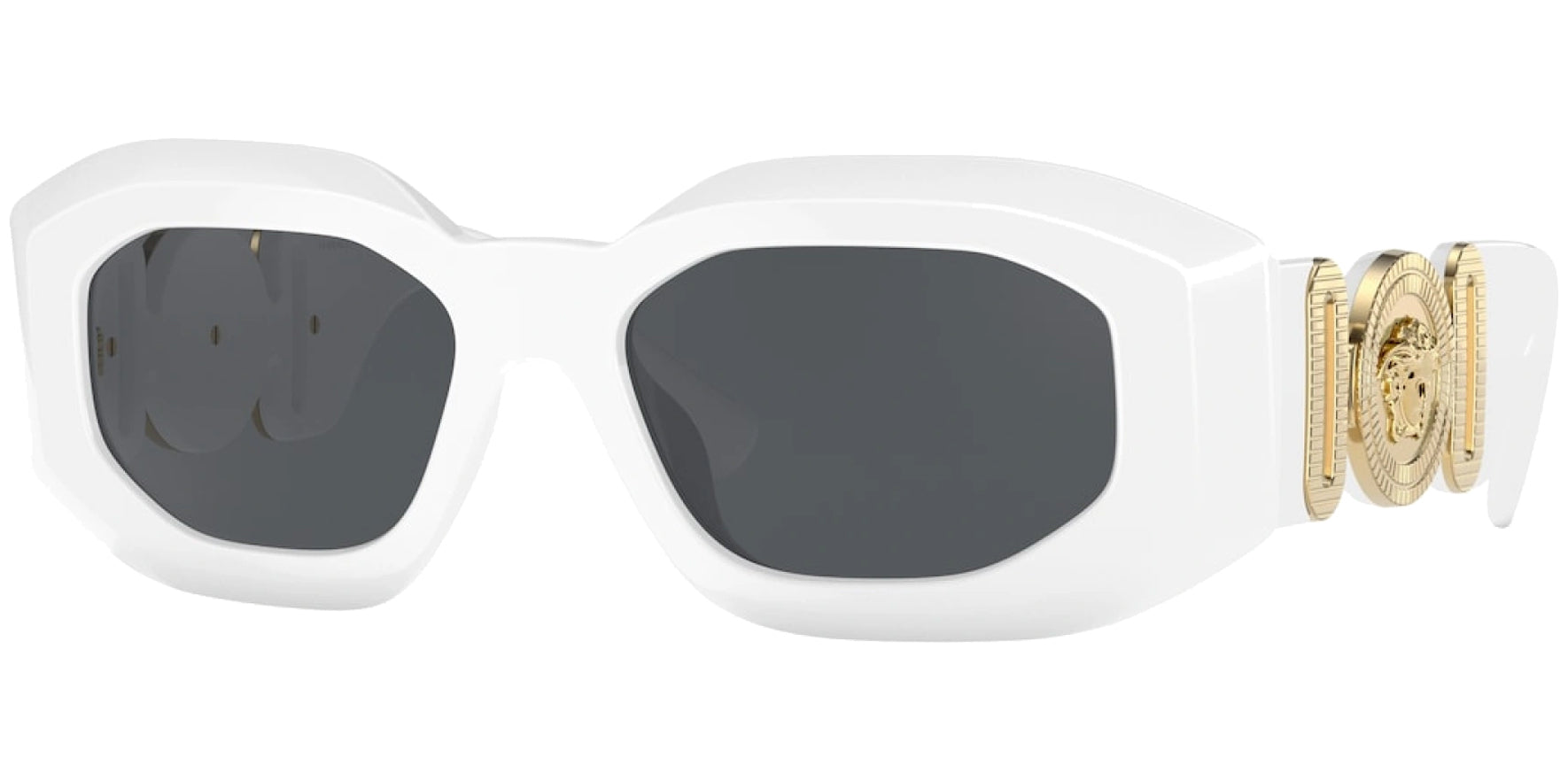 Versace Maxi Medusa Biggie White Rectangle - Eyedictive