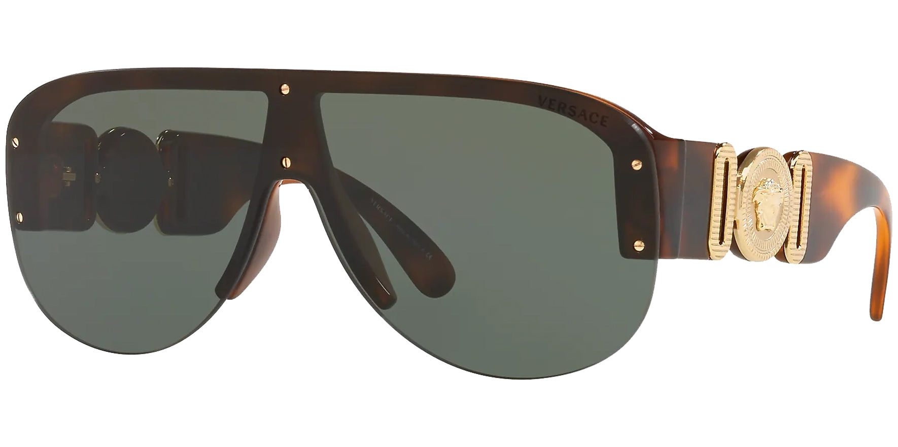 Versace Medusa Biggie Havana Pilot - Eyedictive