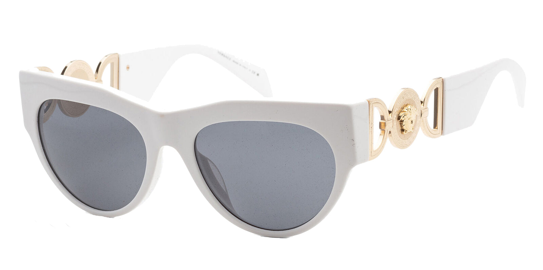 Versace Oversized White Rounded - Eyedictive