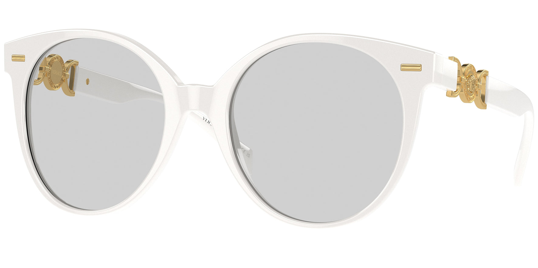 Versace Photochromic White Oversize Round - Eyedictive