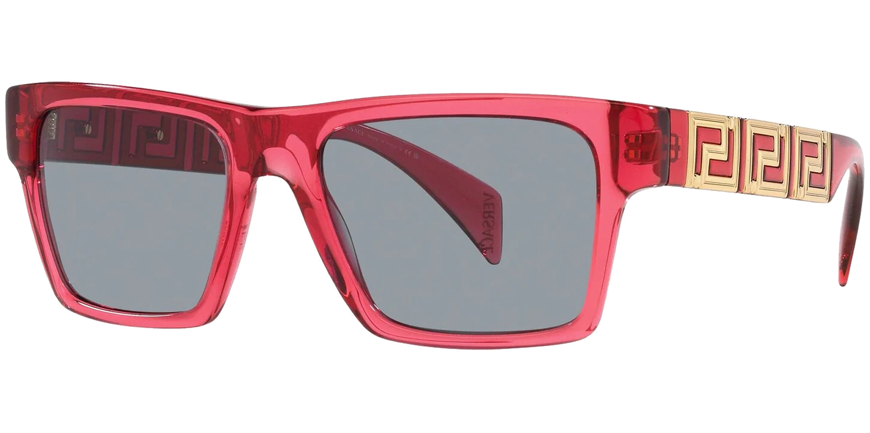 Versace Rectangle w/ Greca Pattern Temples - Eyedictive
