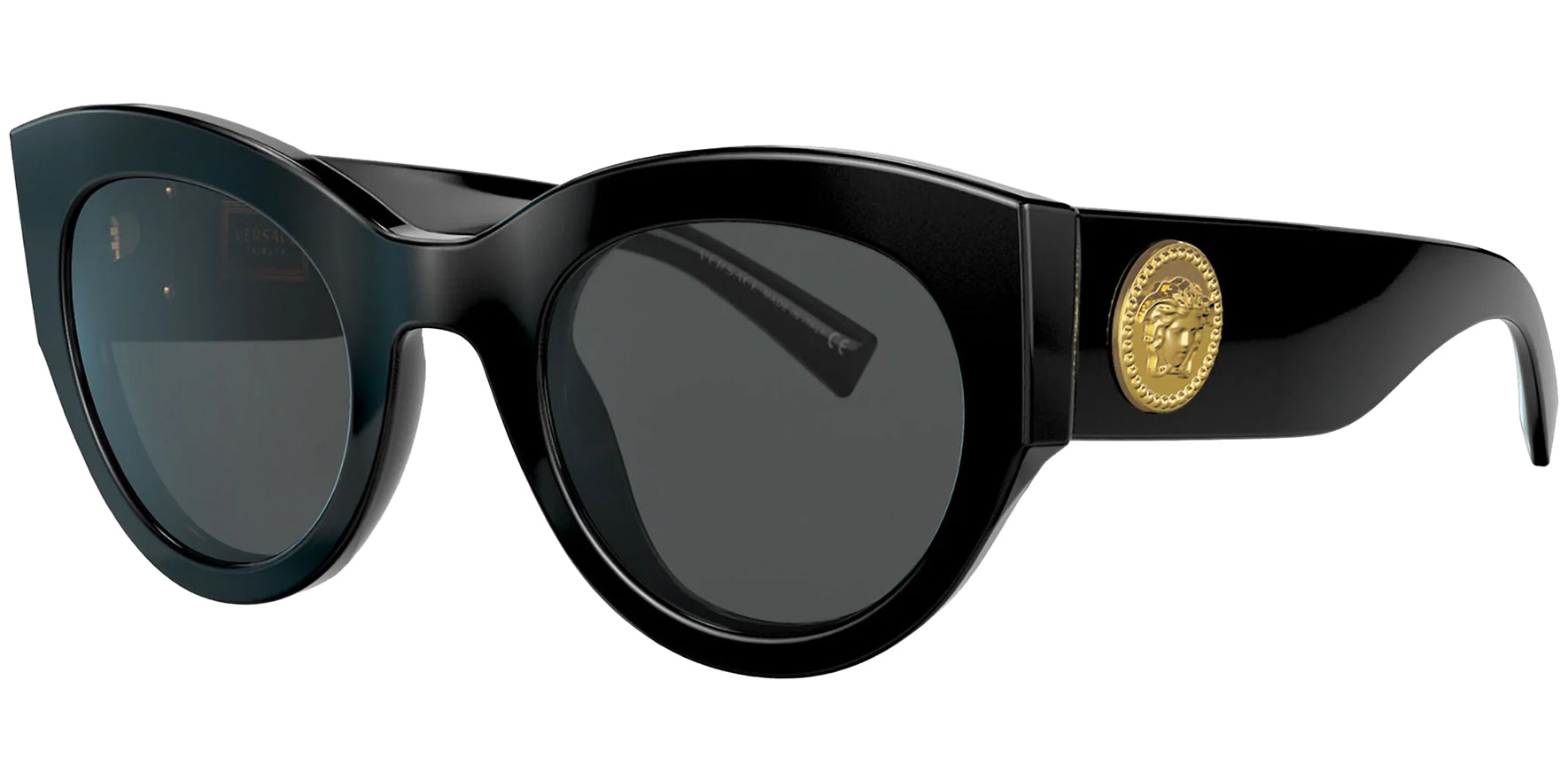 Versace Tribute Black Rounded Cat Eye - Eyedictive