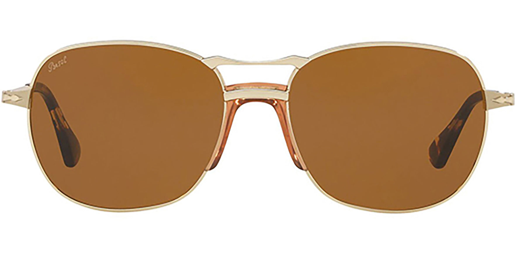 Persol Gold Tone Round Metal w/ Tempered Glass Lens - Eyedictive