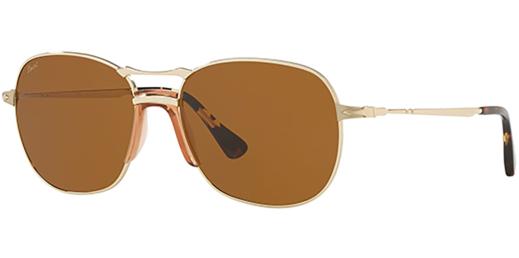 Persol Gold Tone Round Metal w/ Tempered Glass Lens - Eyedictive