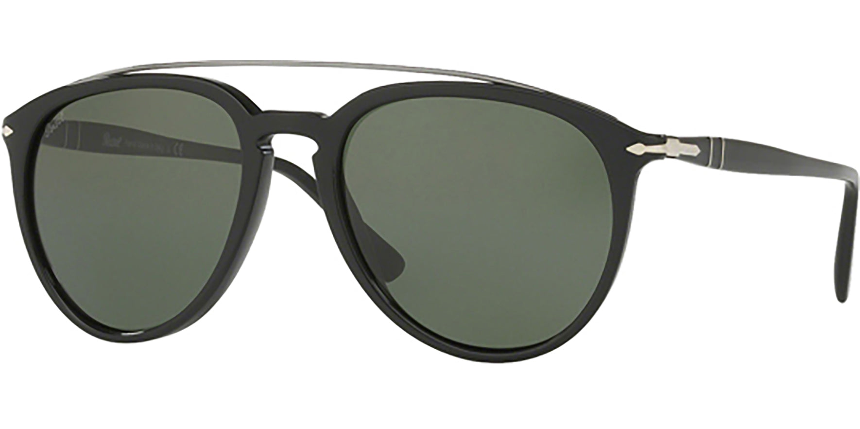 Persol Black Pilot w/ Glass Lens - Eyedictive