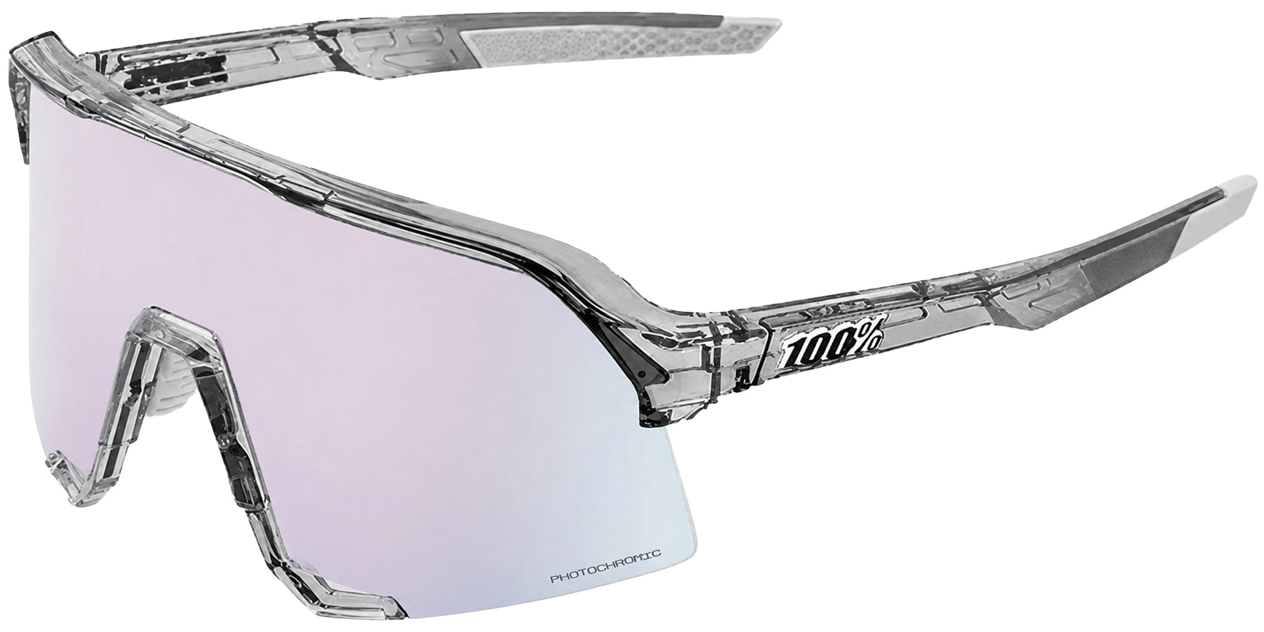 100% S3 Photochromic Sport Shield w/ Rubber Inserts