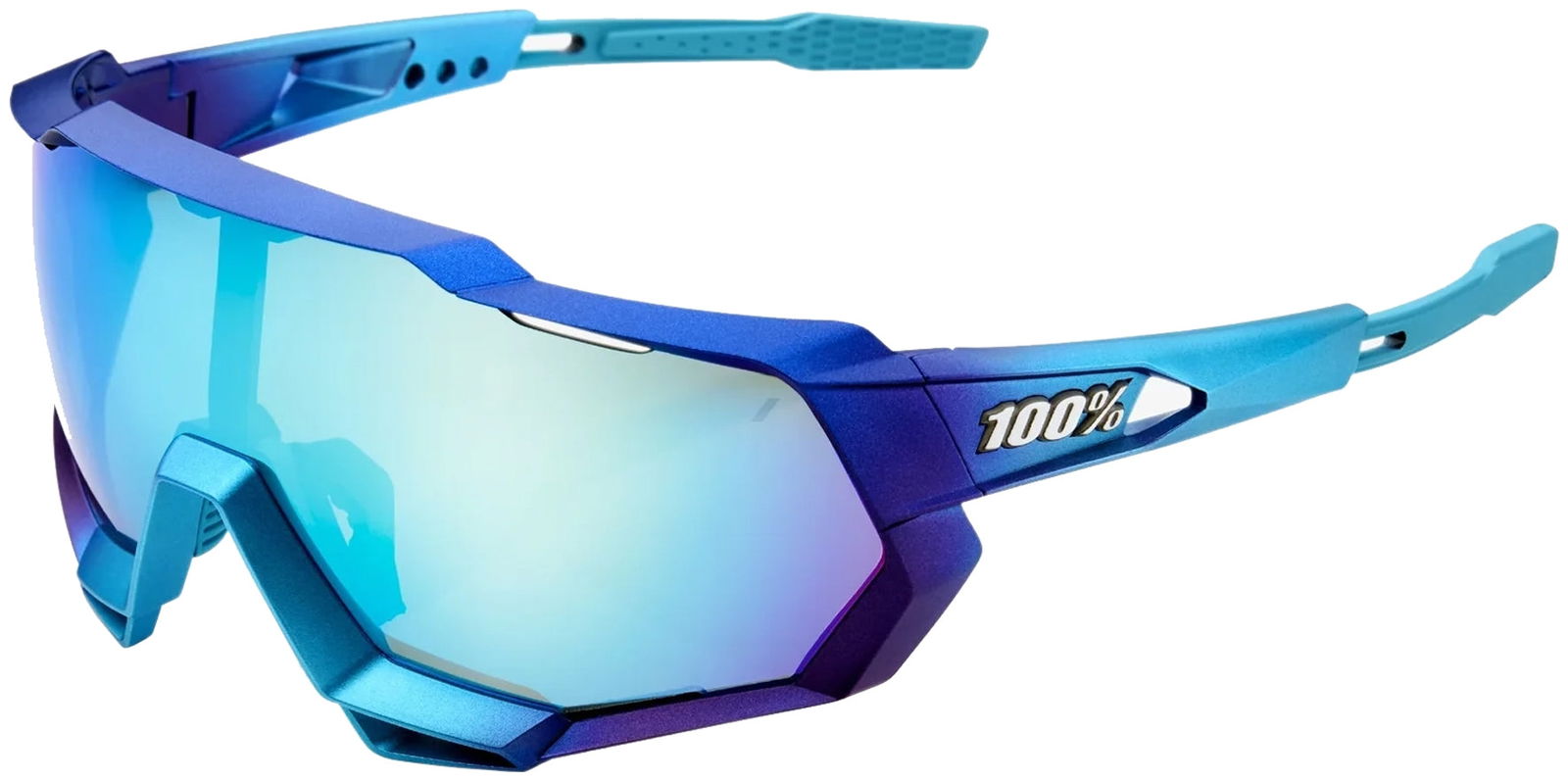 100% Speedtrap Matte Metallic Into The Fade Shield w/ Bonus Lens - Eyedictive