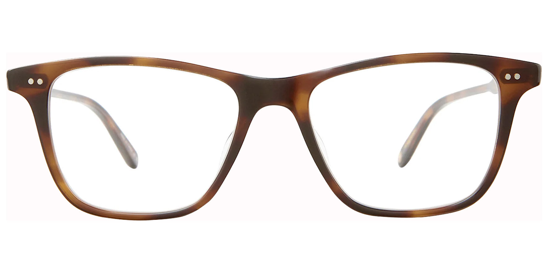 Garret Leight Hayes Square Eyeglasses w/ Rivet Detailing