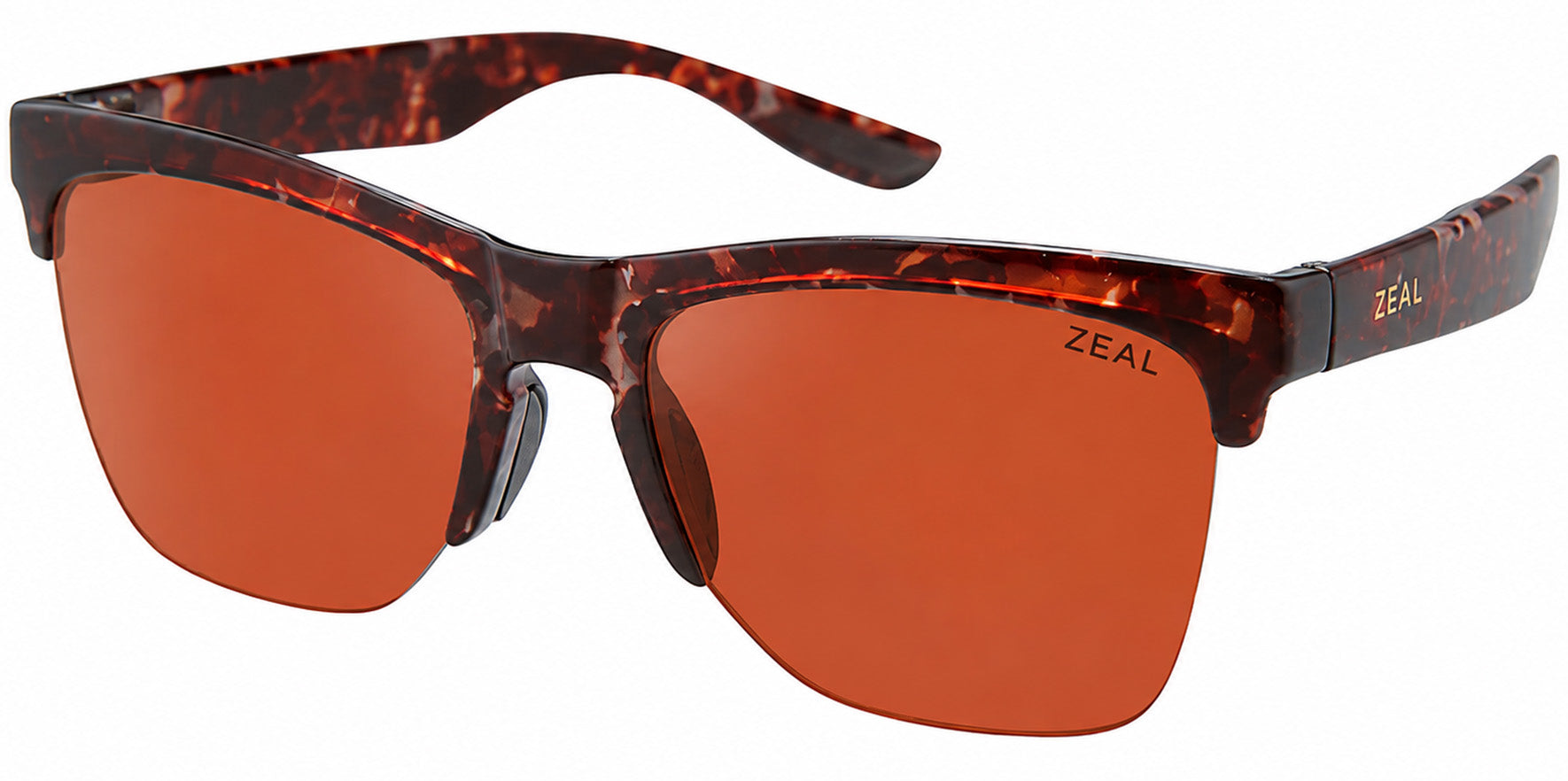 Zeal Palisade Polarized Semi-Rimless Brow-Line Sport