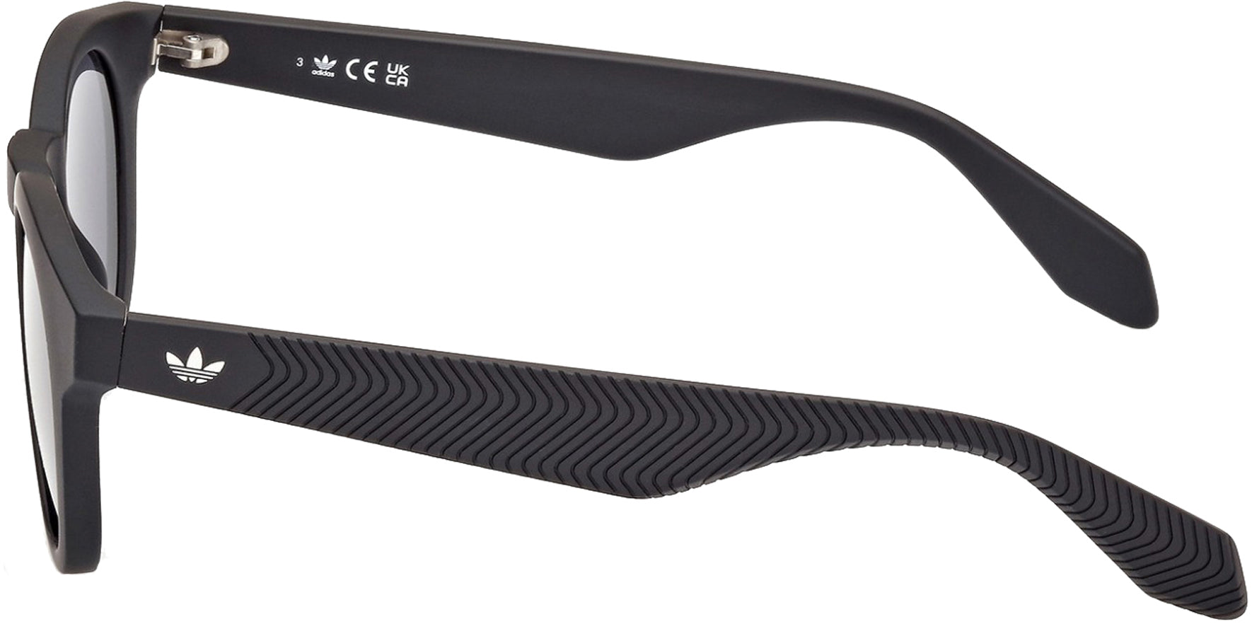 Adidas Matte Black Round Sunglasses w/ Keyhole Bridge