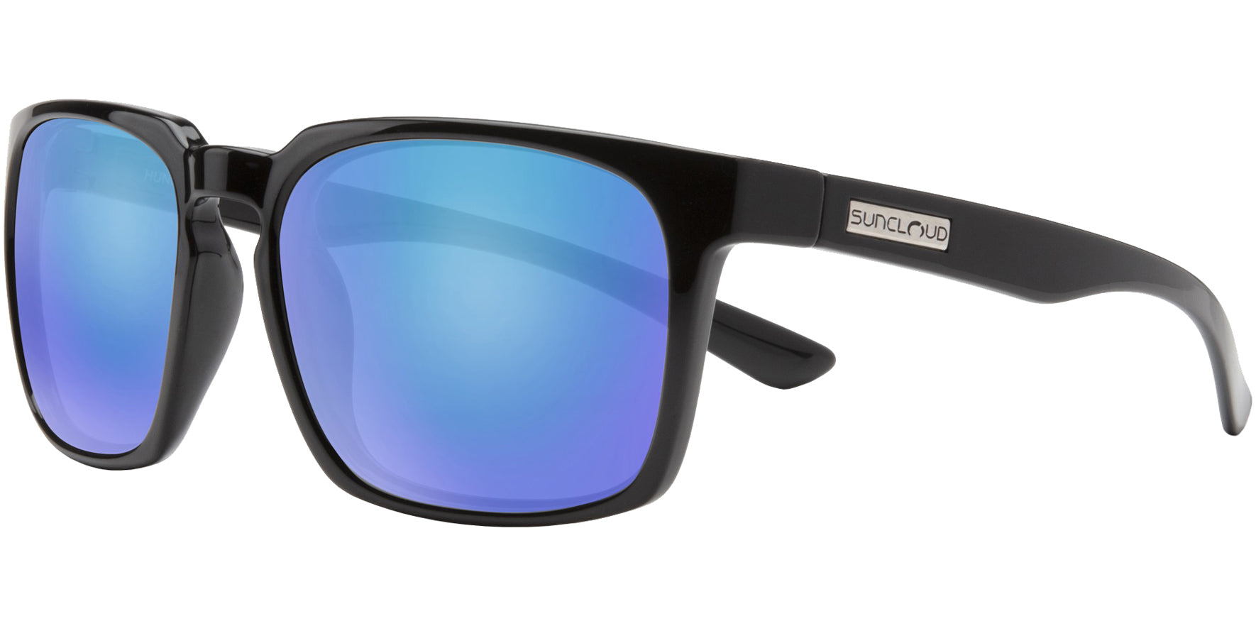 Suncloud Hundo Polarized Black Square w/ Mirror Lens