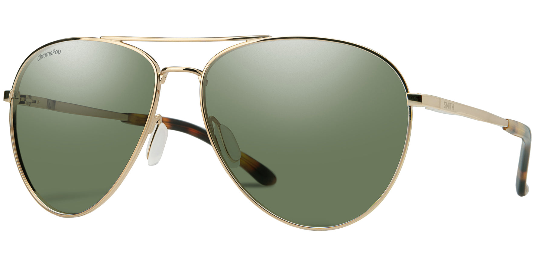 Smith Optics Layback Polarized ChromaPop Gold-Tone Aviator