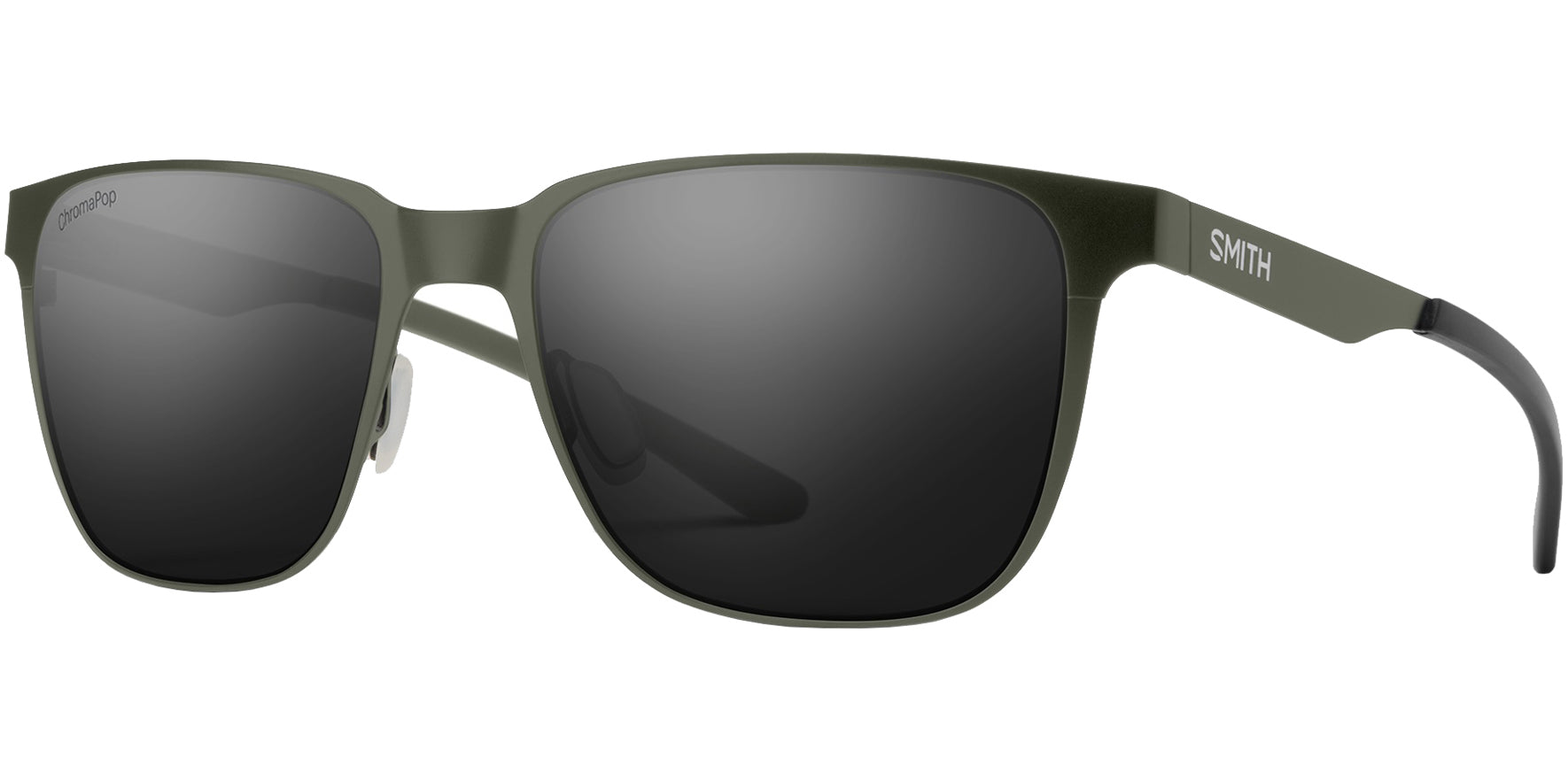 Smith Optics Lowdown Metal Polarized ChromaPop Matte Moss Soft Square