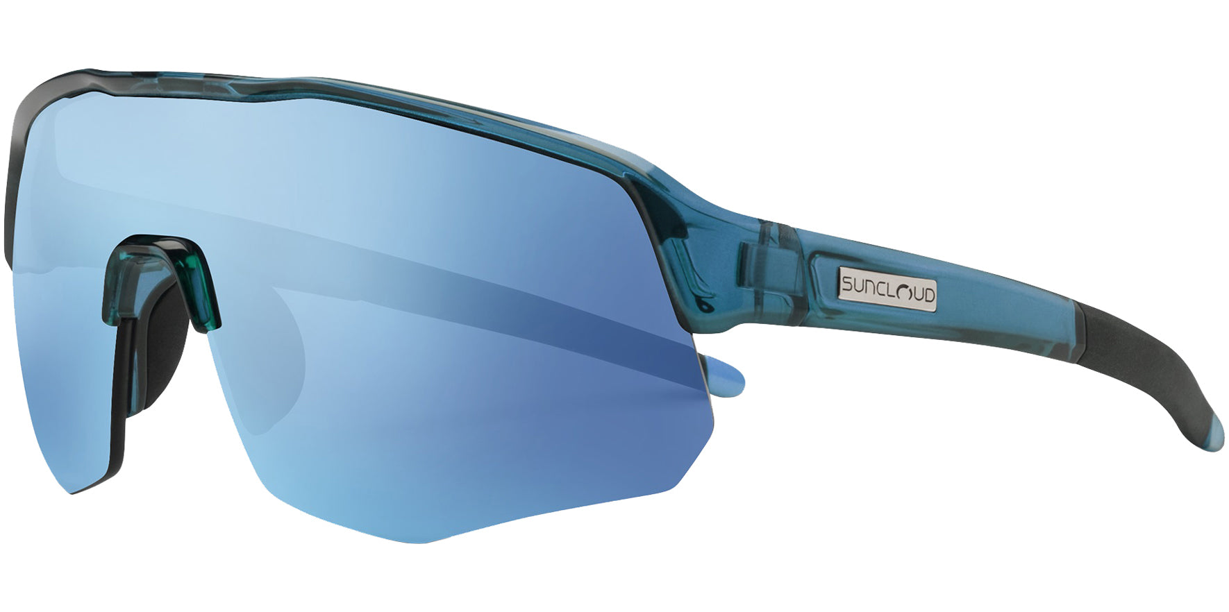 Suncloud Cadence Polarized Semi-Rimless Shield w/ Mirror Lens