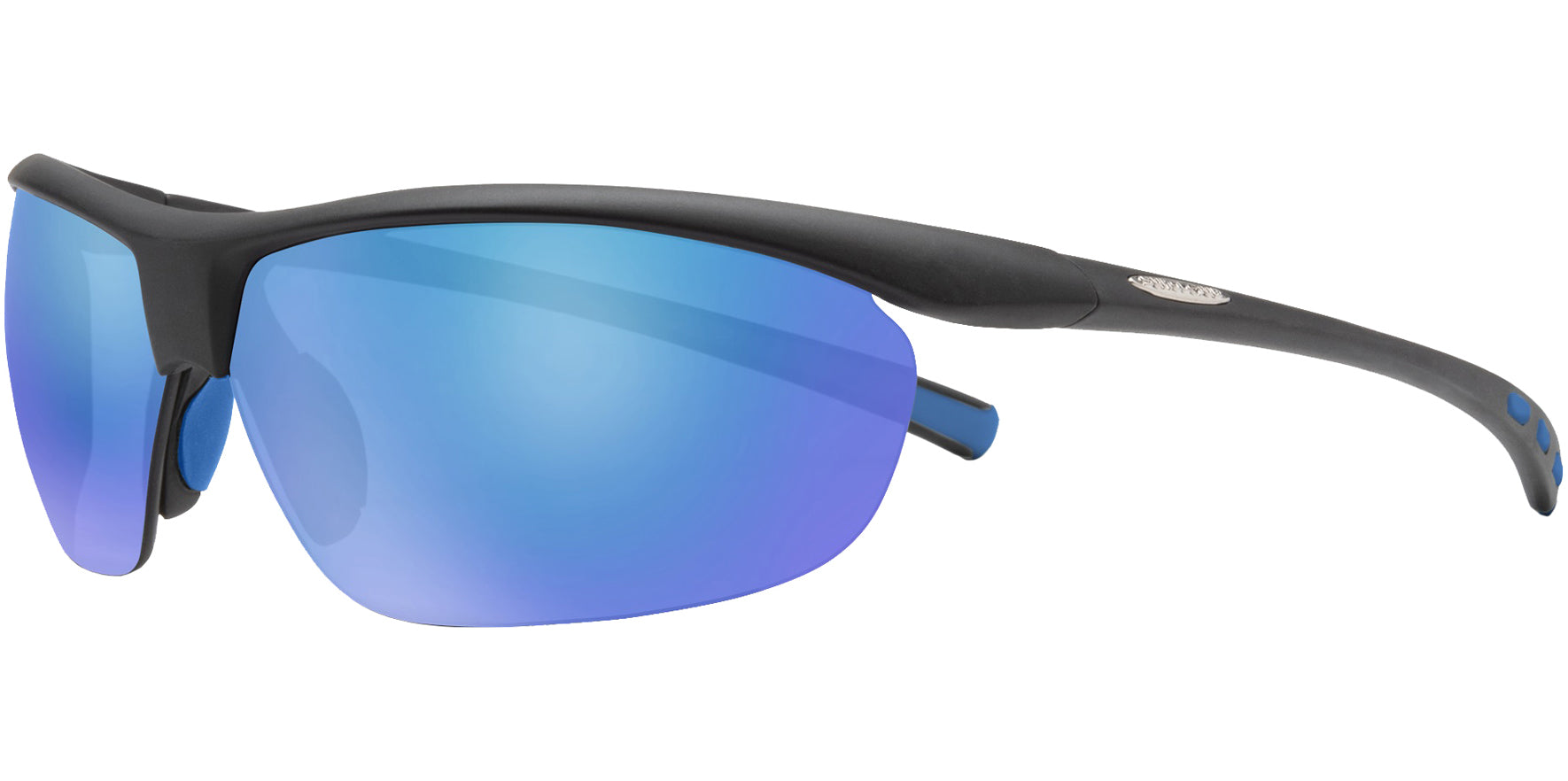 Suncloud Zephyr Polarized Semi-Rimless Wrap w/ Mirror Lens