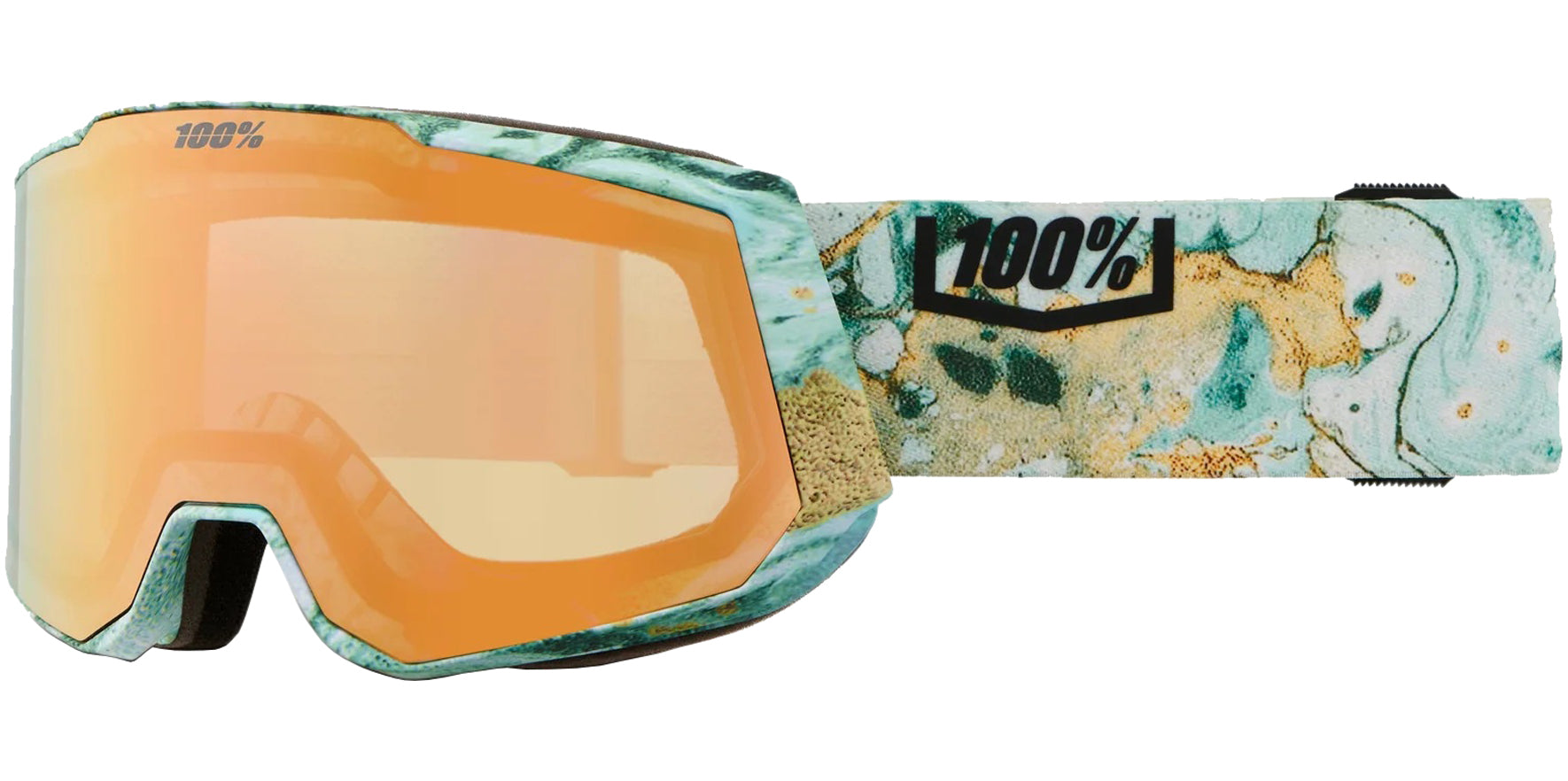 100% Snowcraft XL OTG Snow Goggles w/ HiPER Mirror Lens + Bonus Lens