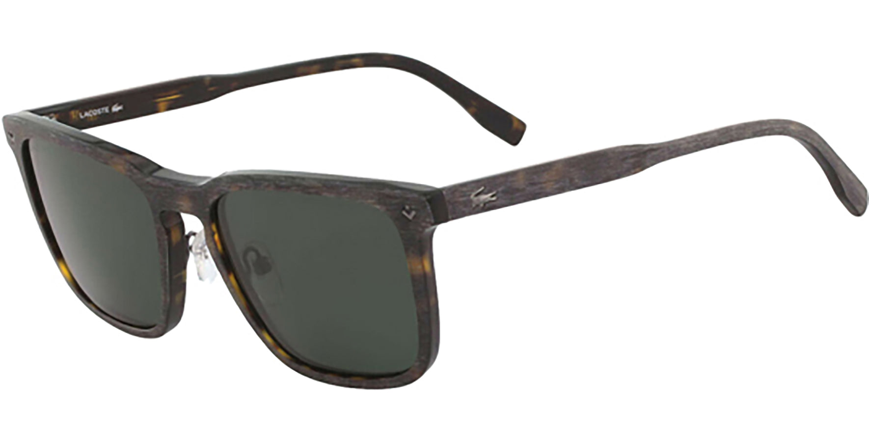 Lacoste Polarized Tortoise Square w/ Green Lens - Eyedictive