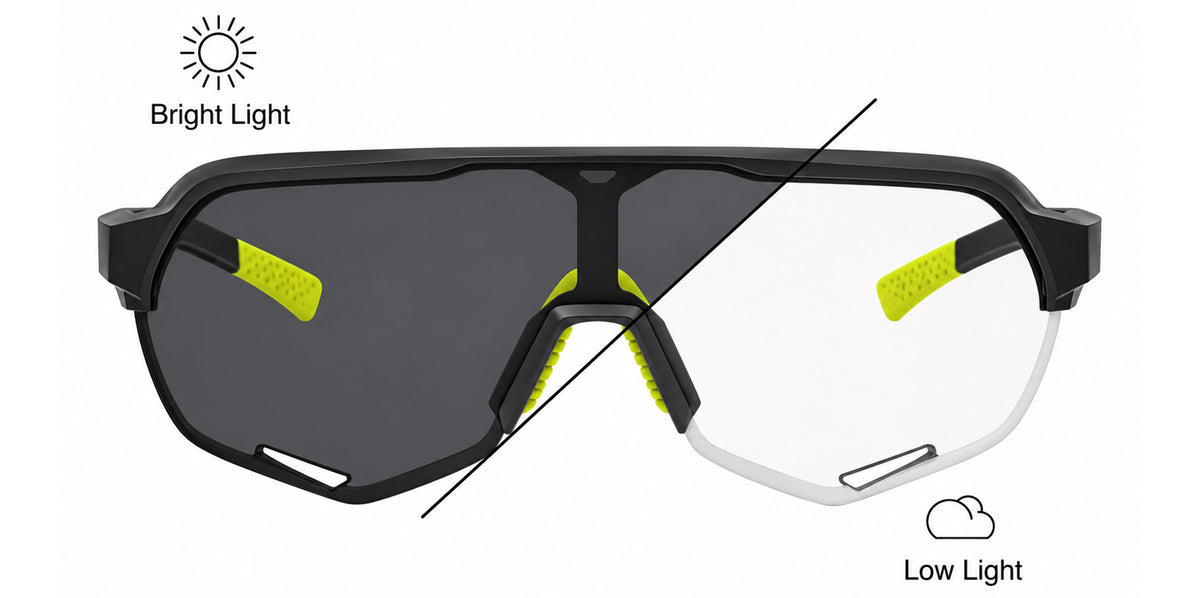 100% S2 Photochromic Soft Tact Cool Grey Shield