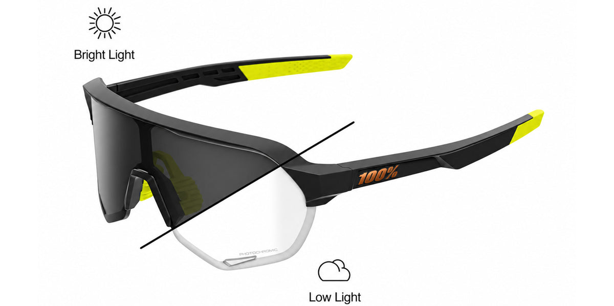 100% S2 Photochromic Soft Tact Cool Grey Shield