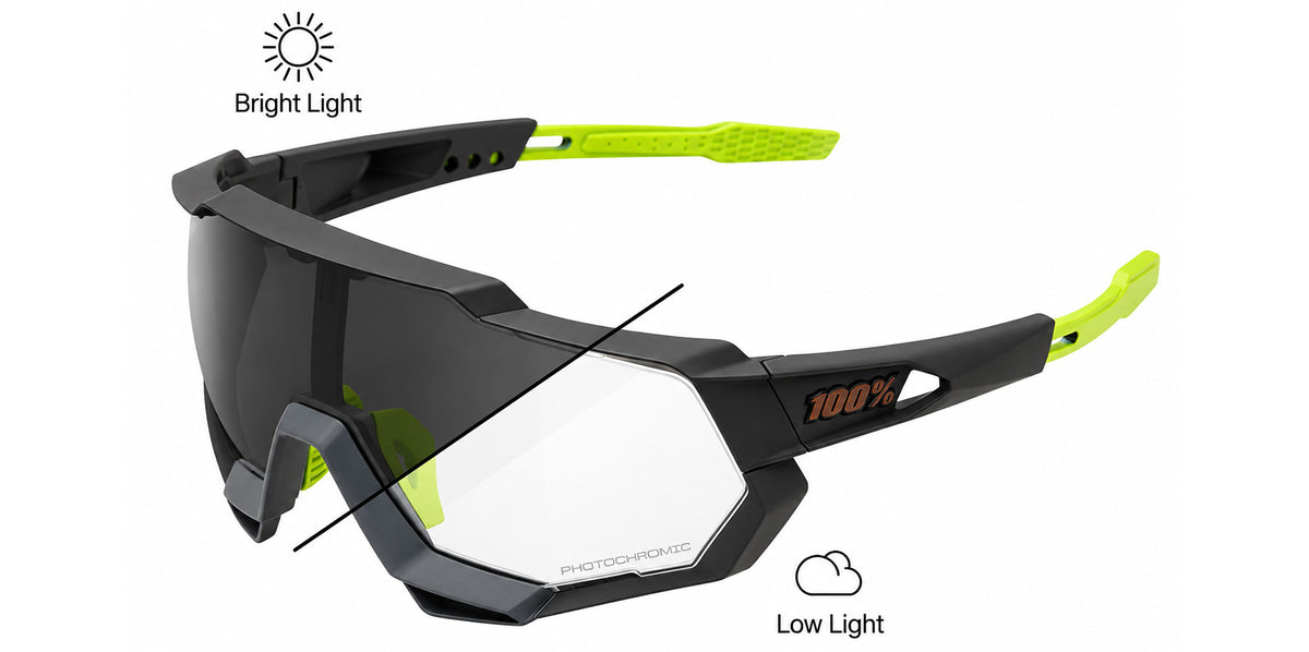 100% Speedtrap Shield Wrap w/ Photochromic Lens