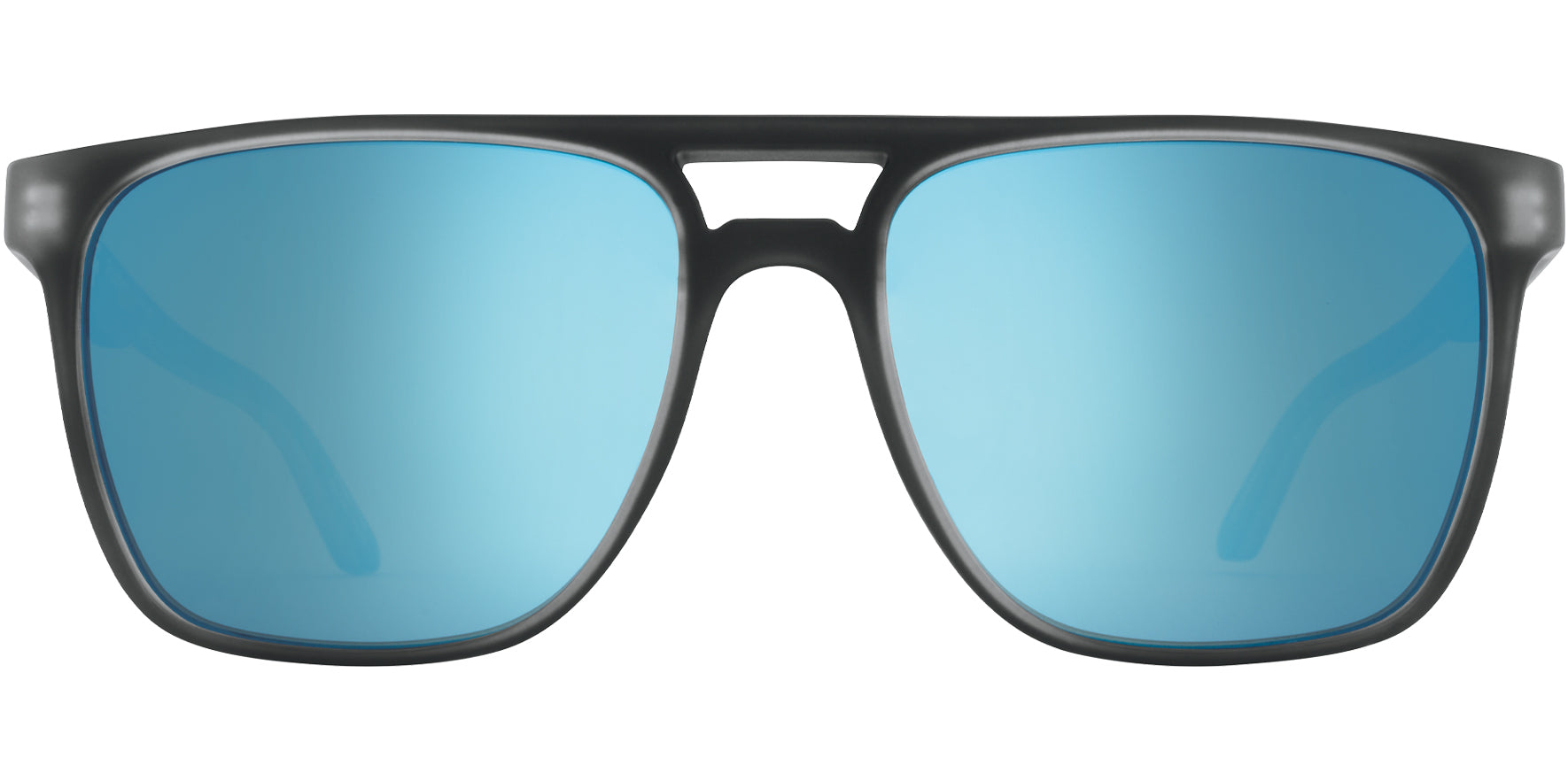 Spy Optic Czar Polarized Matte Black Ice Flat Top Square - Eyedictive