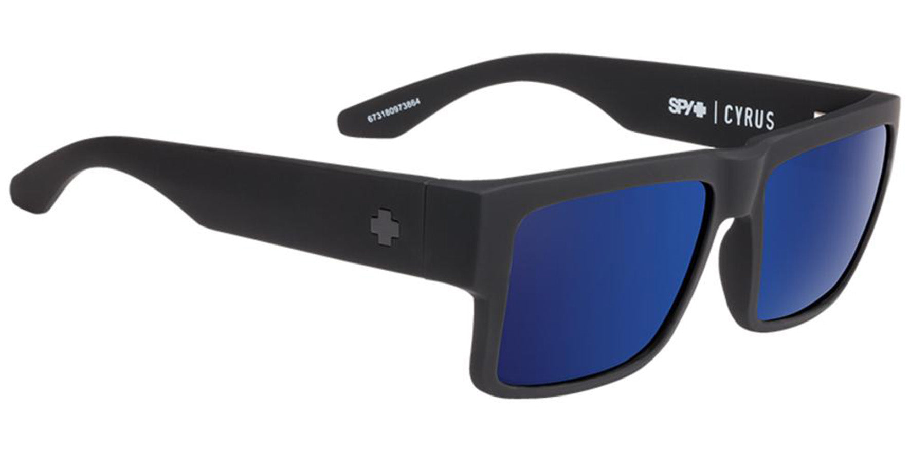 Spy Optics Cyrus Polarized Soft Matte Black Oversized Square