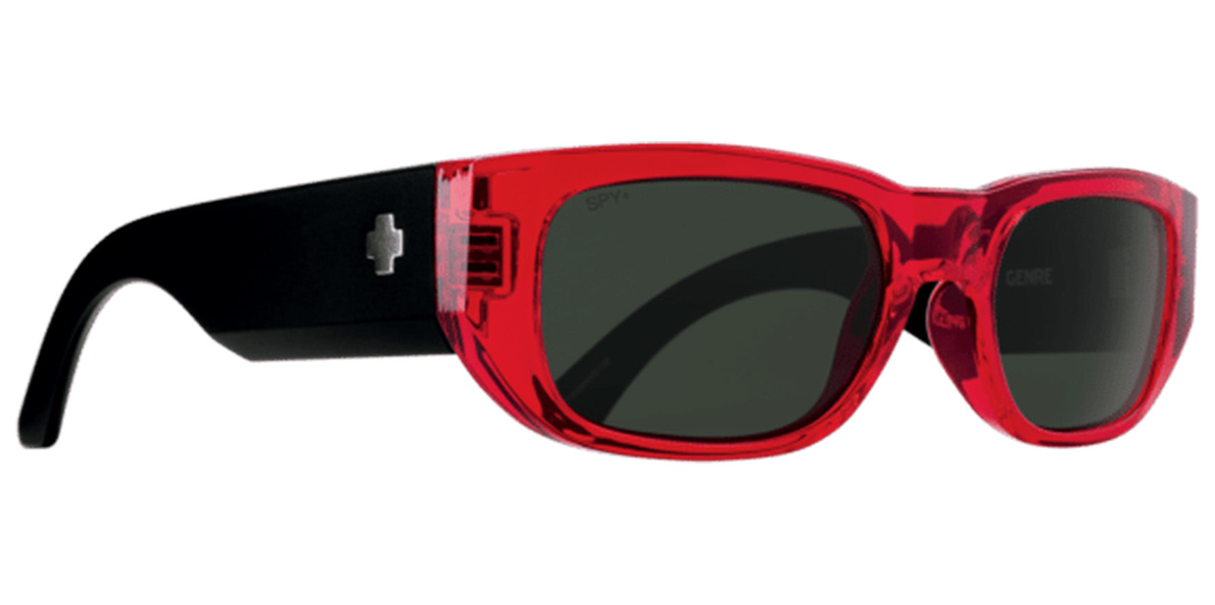 Spy Genre Wide Temple Rectangle w/ Happy Lens – Eyedictive