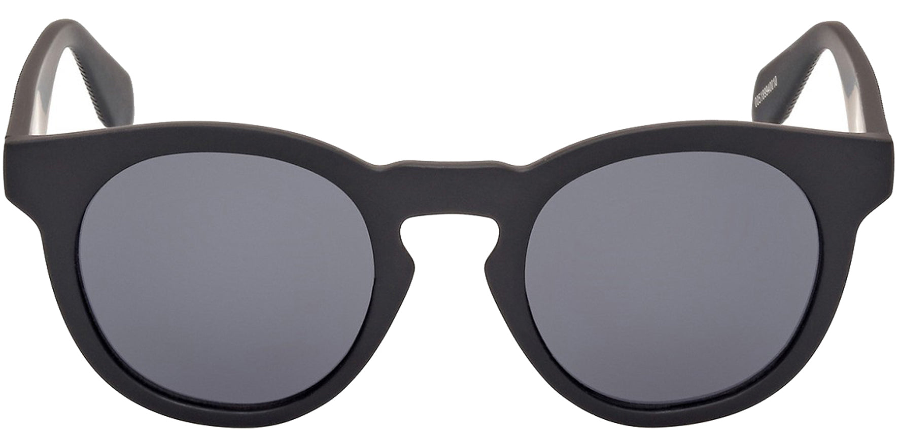 Adidas Matte Black Round Sunglasses w/ Keyhole Bridge