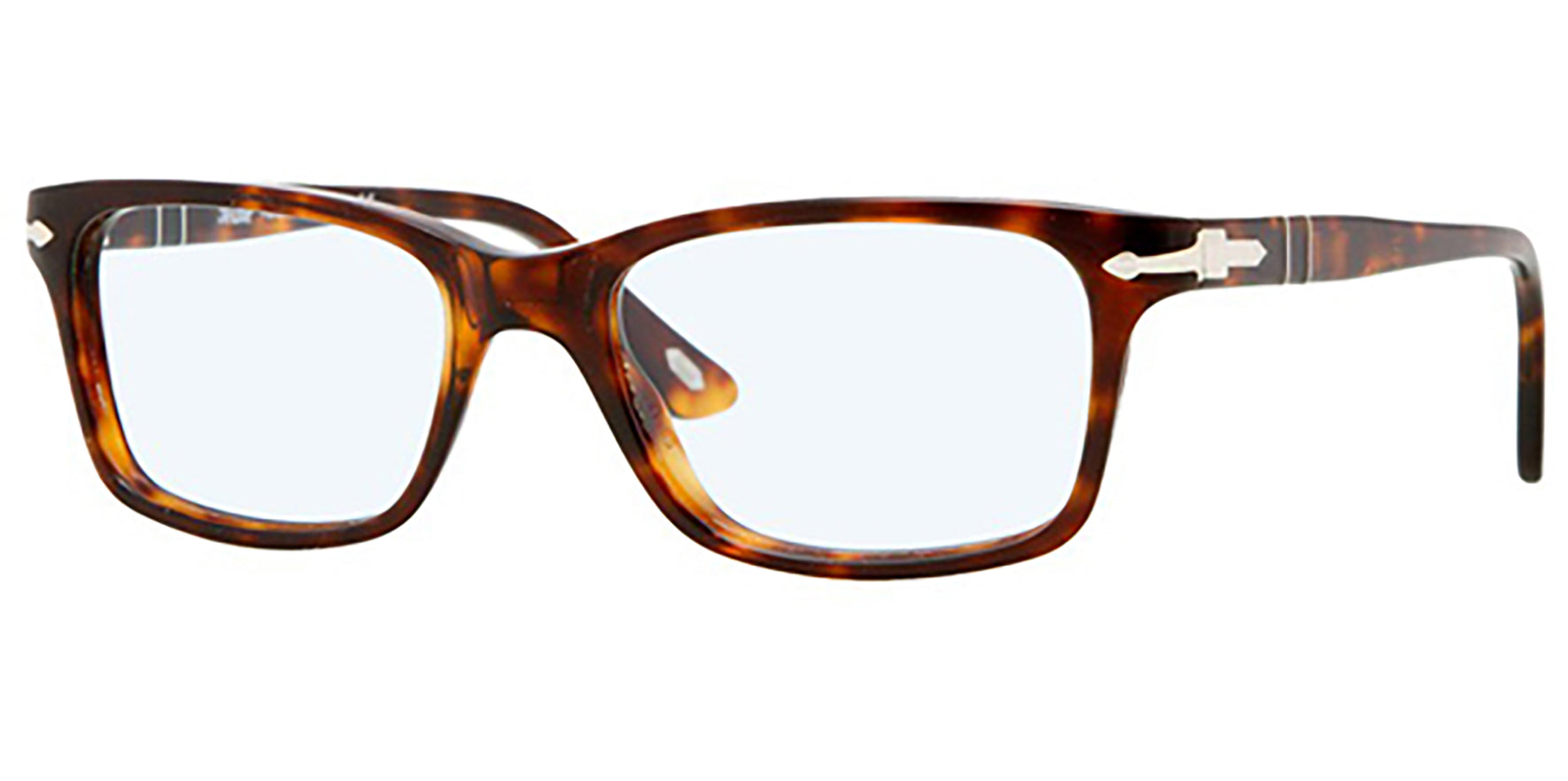 New PERSOL Rx-able Eyeglasses 3030-V 24 52-17 140 Havana Tortoise Frame w/ Clear - Eyedictive