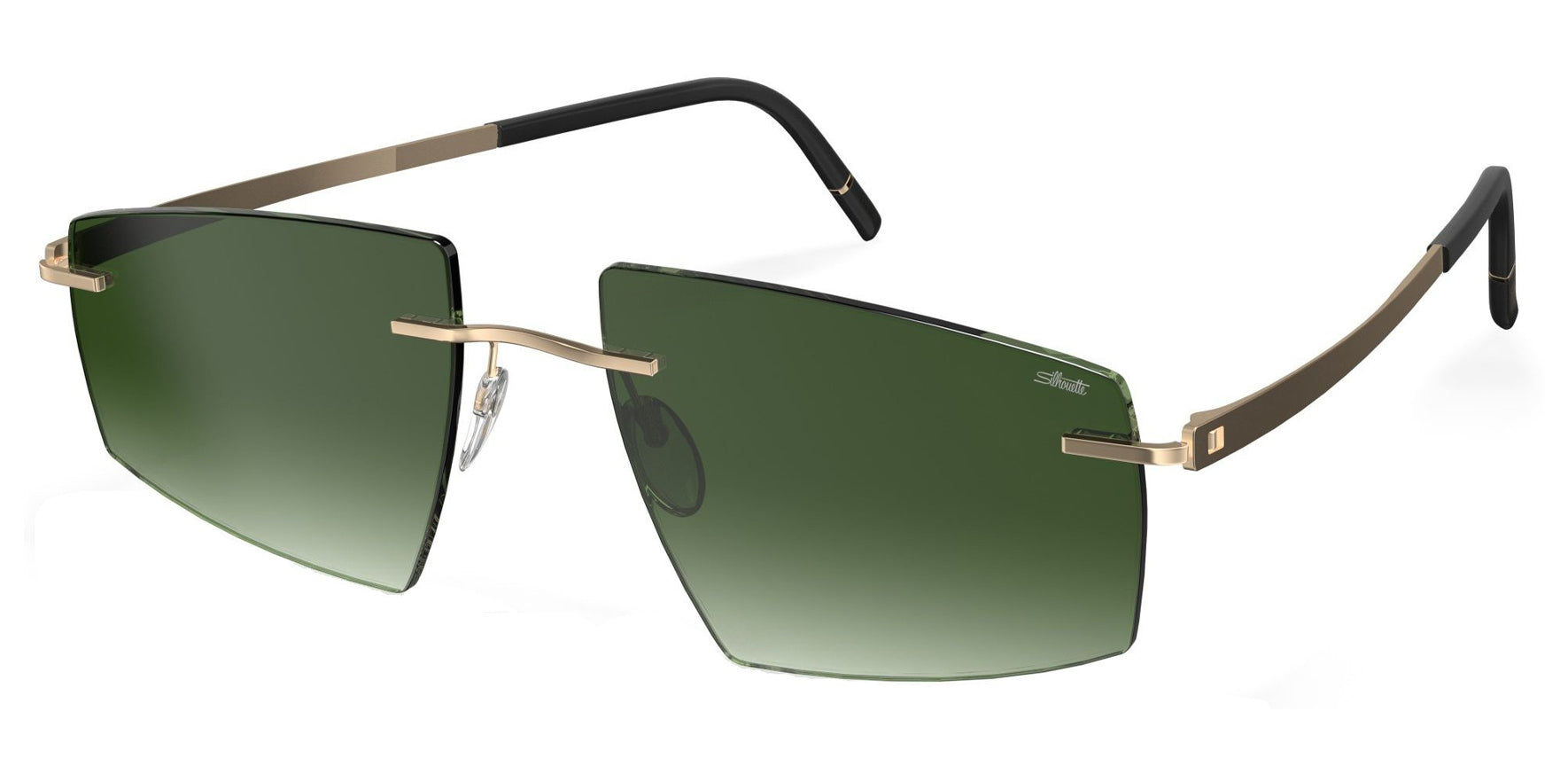 Silhouette Escondido Titanium Rimless Geometric Rectangle