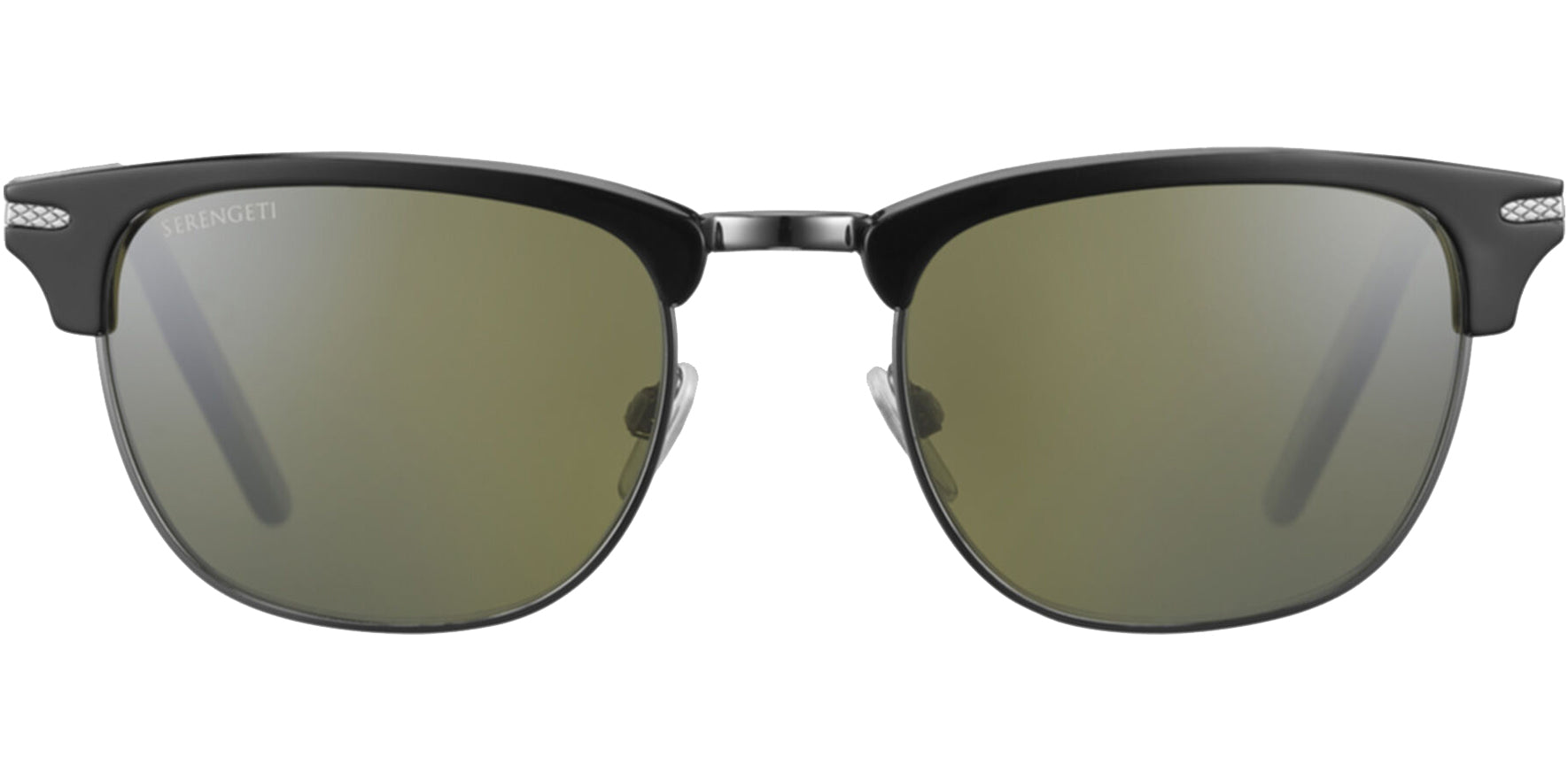 Serengeti Alray Polarized Photochromic Black/Shiny Gunmetal Brow-line - Eyedictive