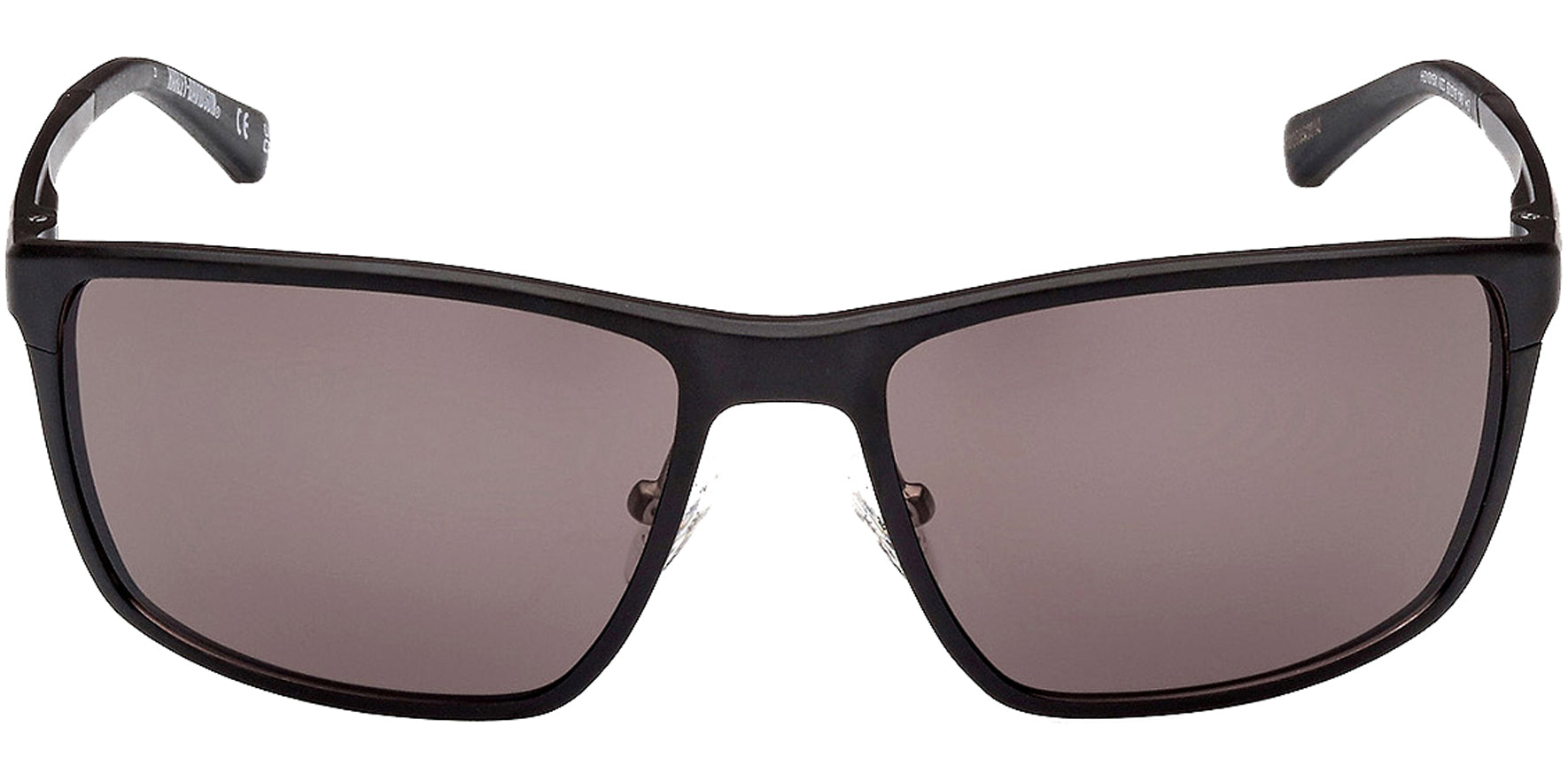 Harley Davidson Matte Black Rectangle Aluminum Sunglasses
