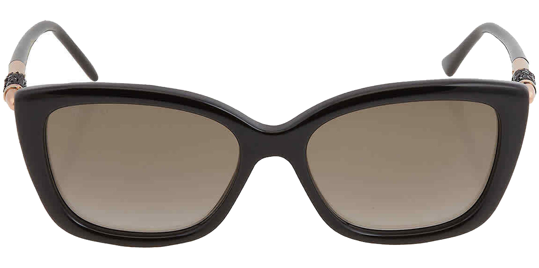 Jimmy Choo Adah Black Soft Square w/ Gradient Lens - Eyedictive