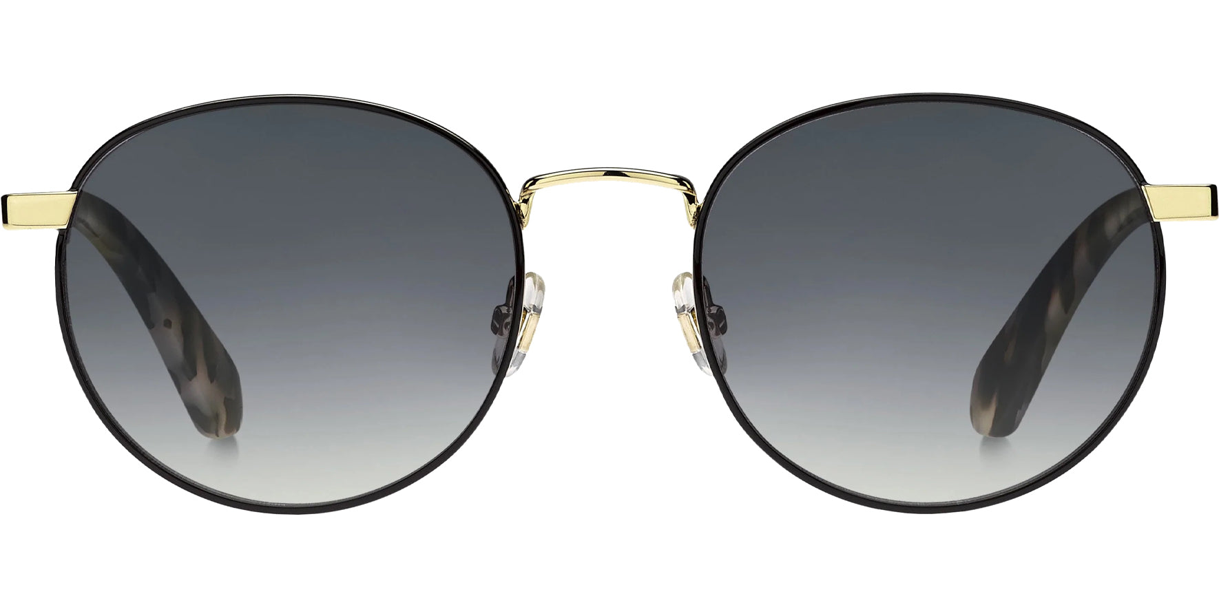 Kate Spade Adelais Black/Gold/Havana Round Classic w/ Gradient Lens - Eyedictive