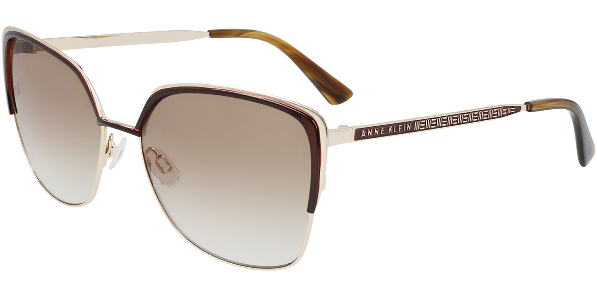 Anne Klein Brow-Line Cat-Eye w/ Gradient Lens