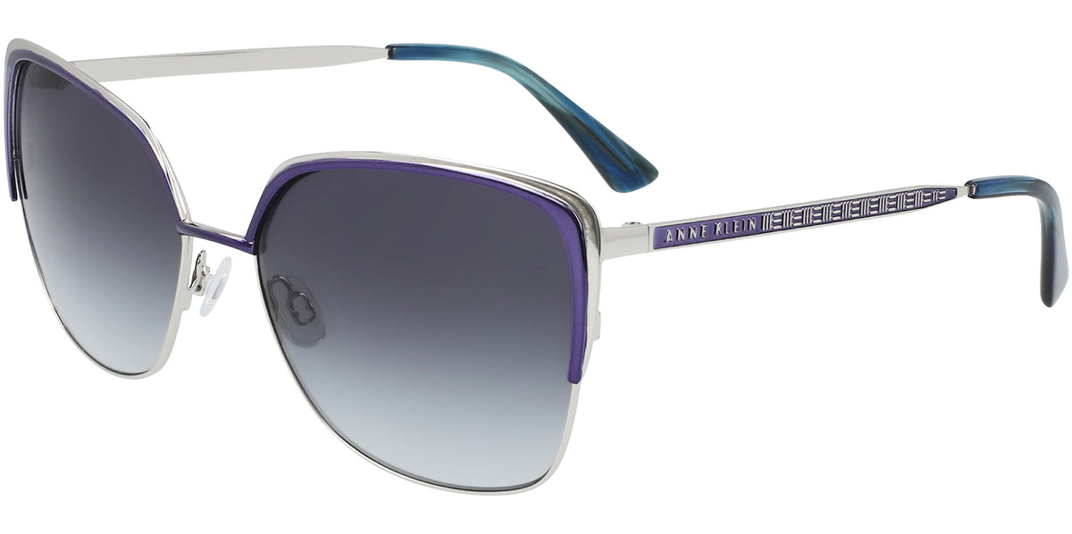 Anne Klein Brow-Line Cat-Eye w/ Gradient Lens